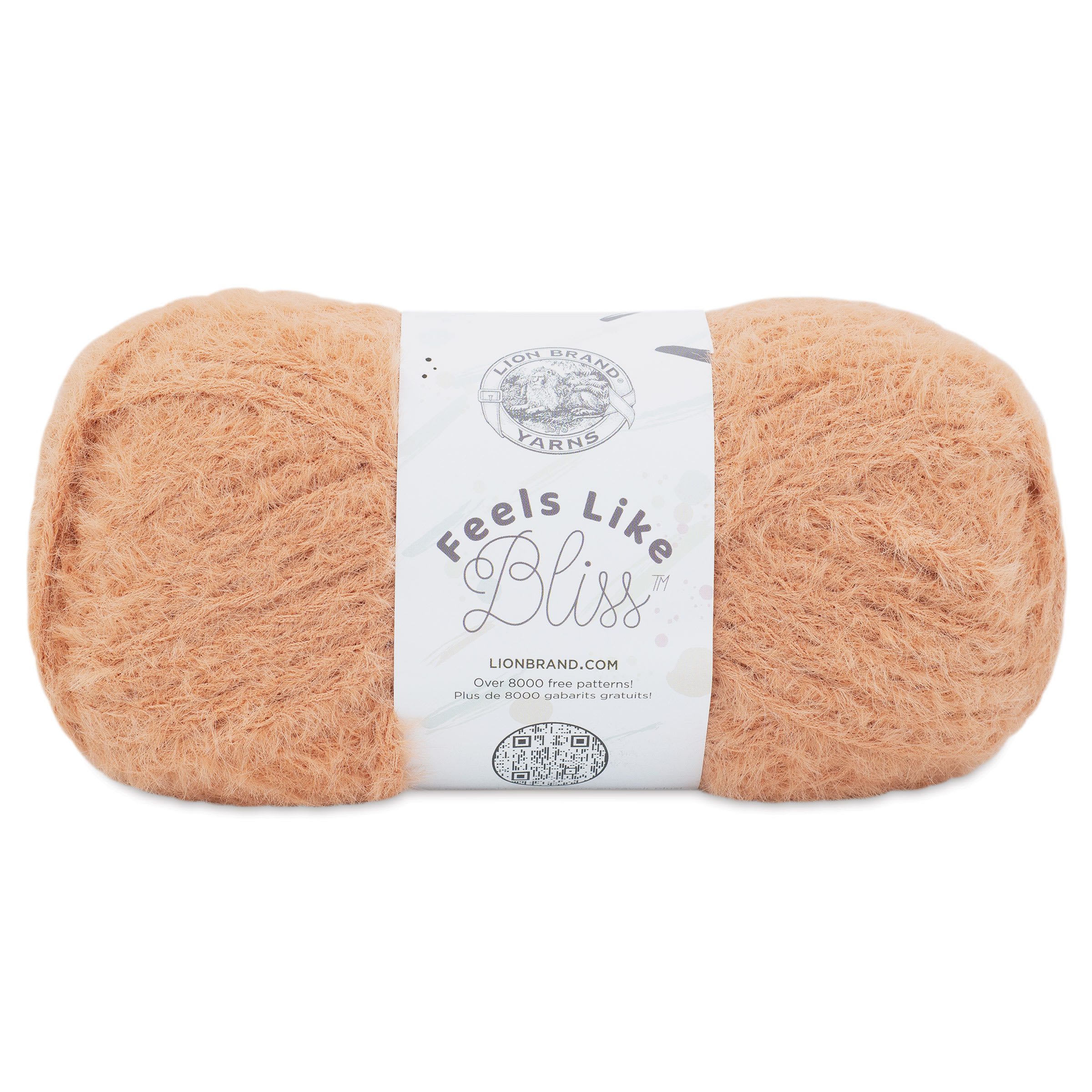 Lion Brand Feels Like Bliss Yarn  Peach 109 yards