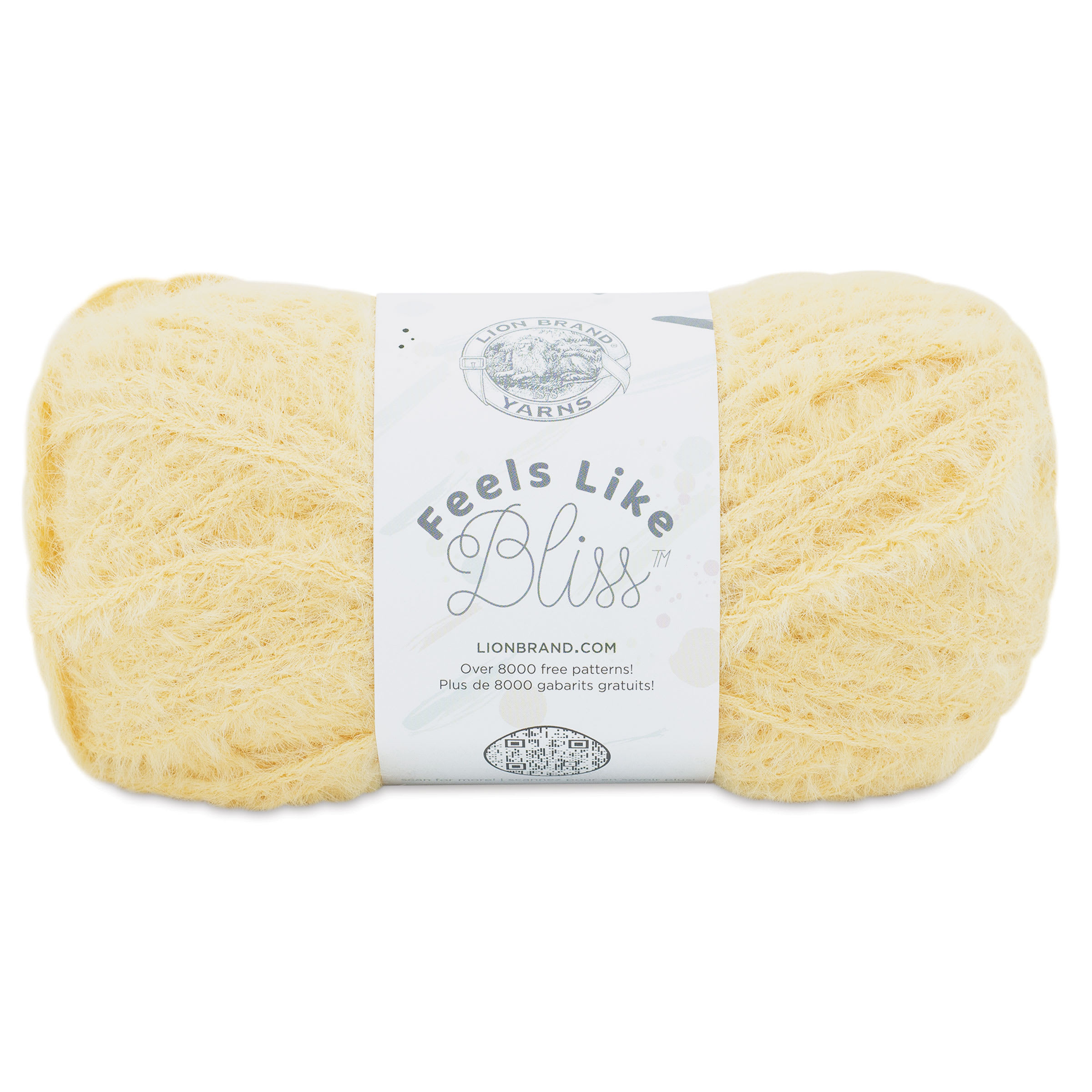 Lion Brand Feels Like Bliss Yarn  Buttercup 109 yards