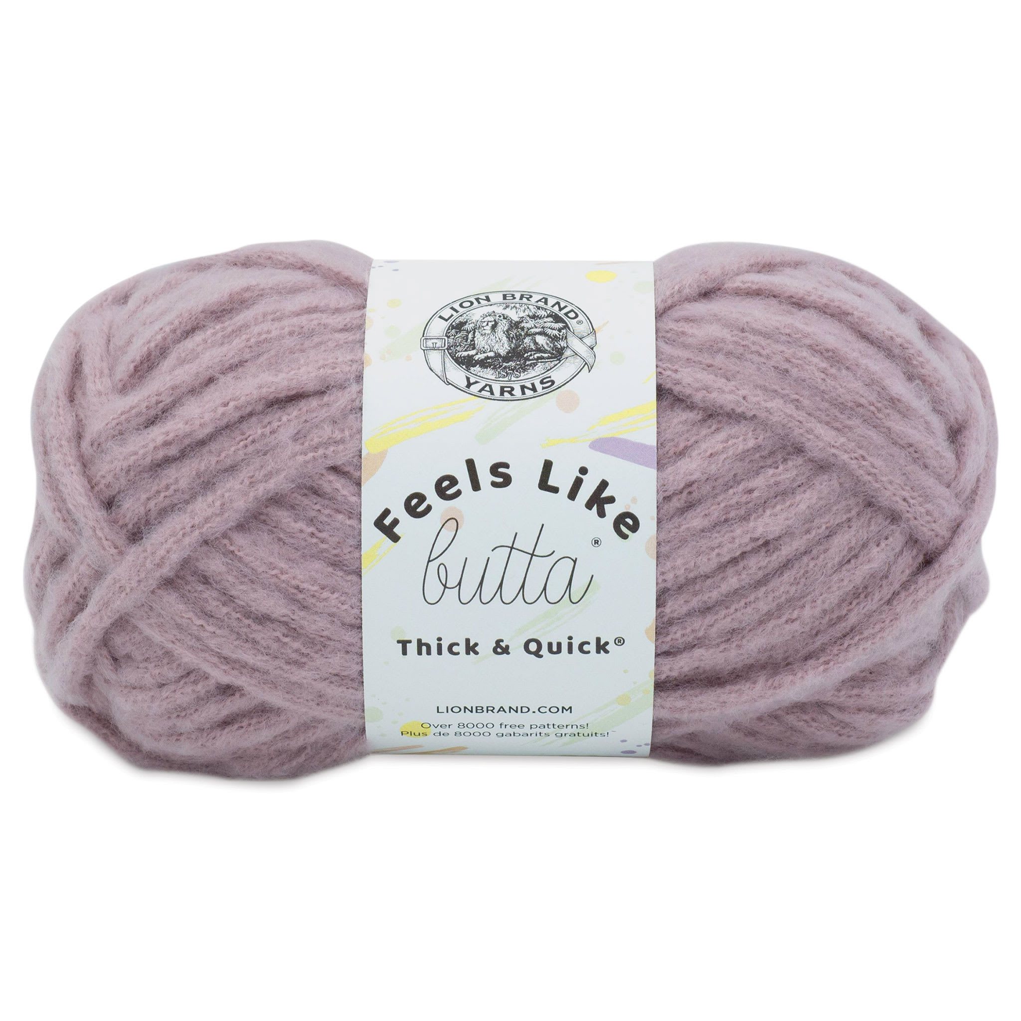 Lion Brand Feels Like Butta Thick  Quick Yarn  Woodrose 55 yds