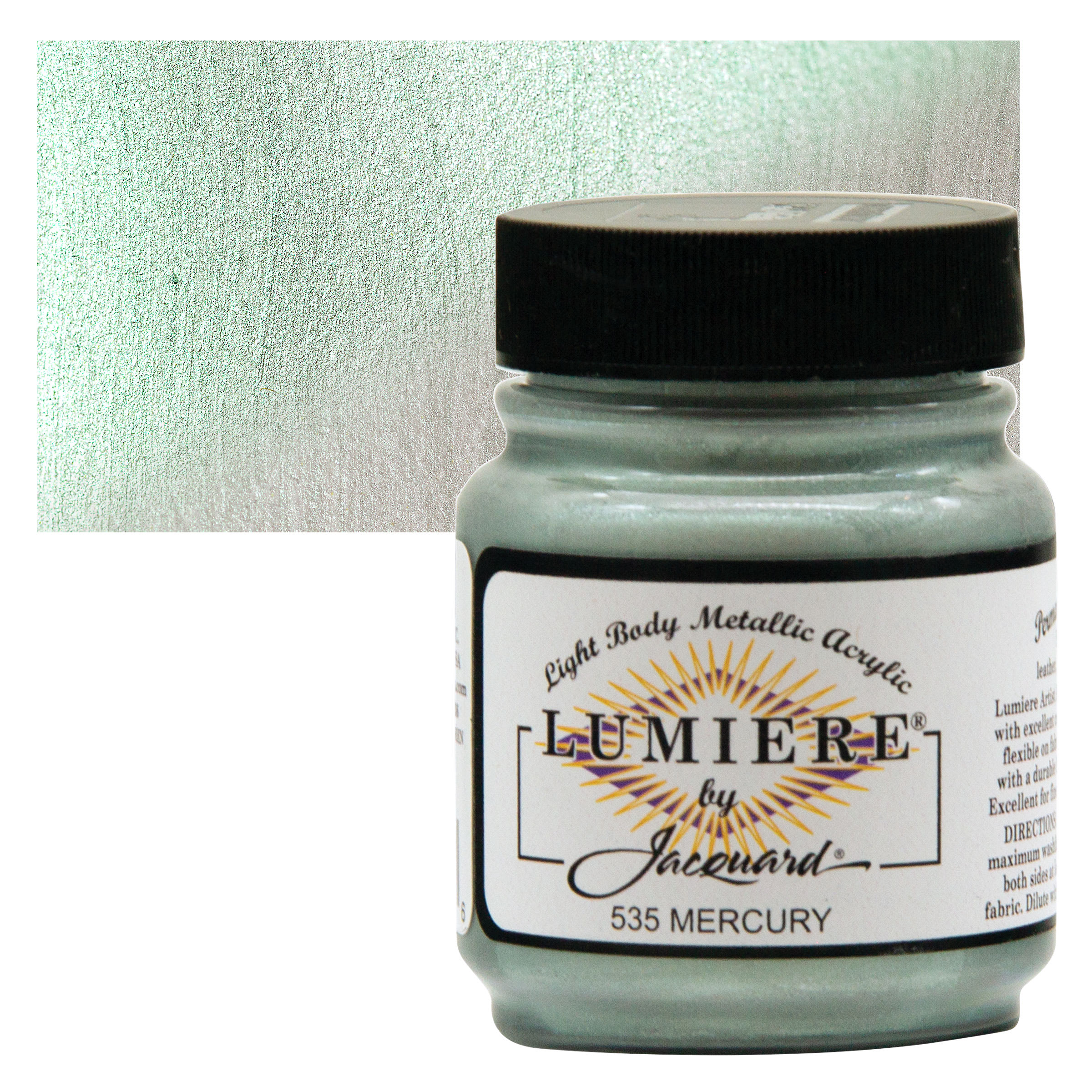 Jacquard Lumiere Acrylic - Mercury, 2.25 oz Jar