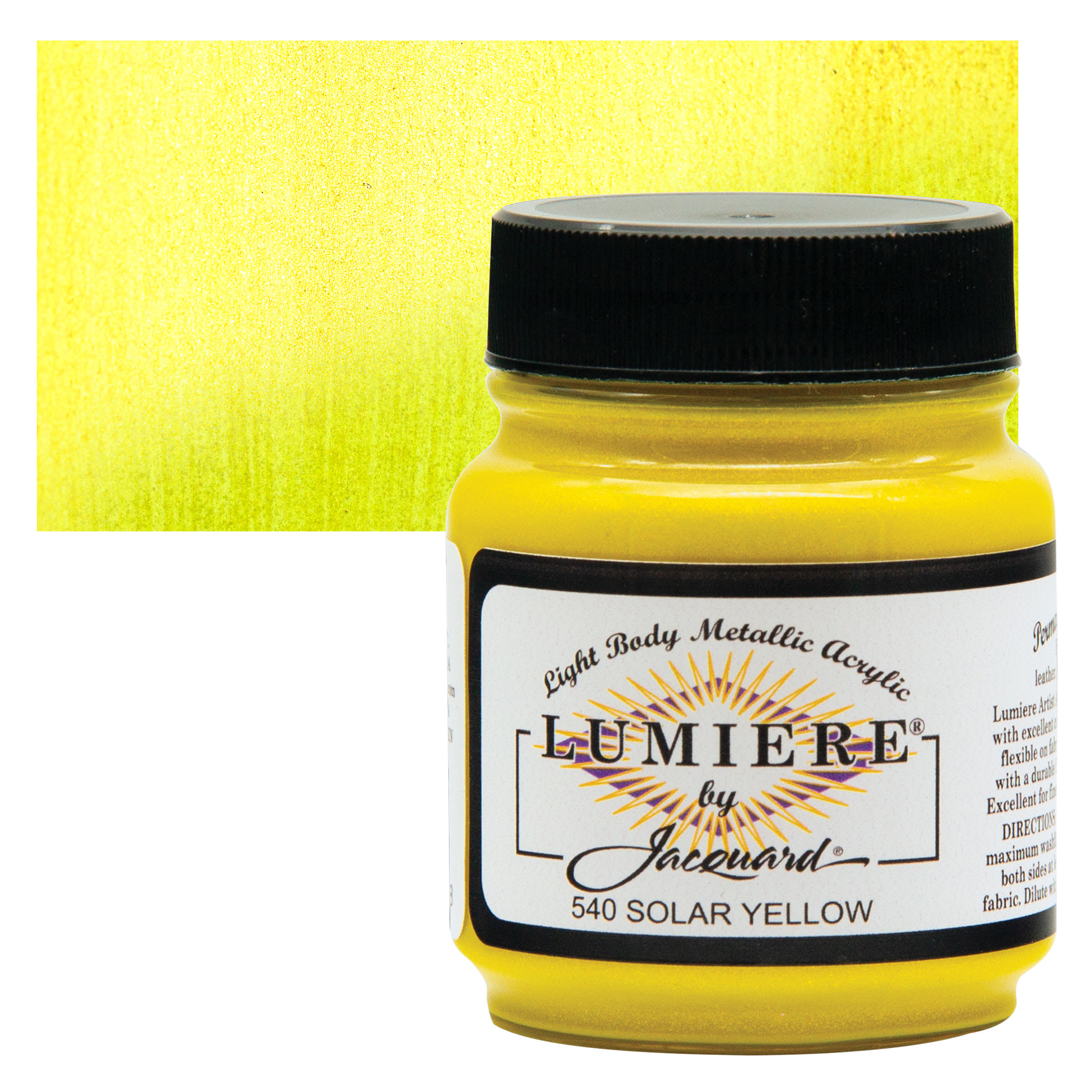 Jacquard Lumiere Acrylic - Solar Yellow, 2.25 oz Jar