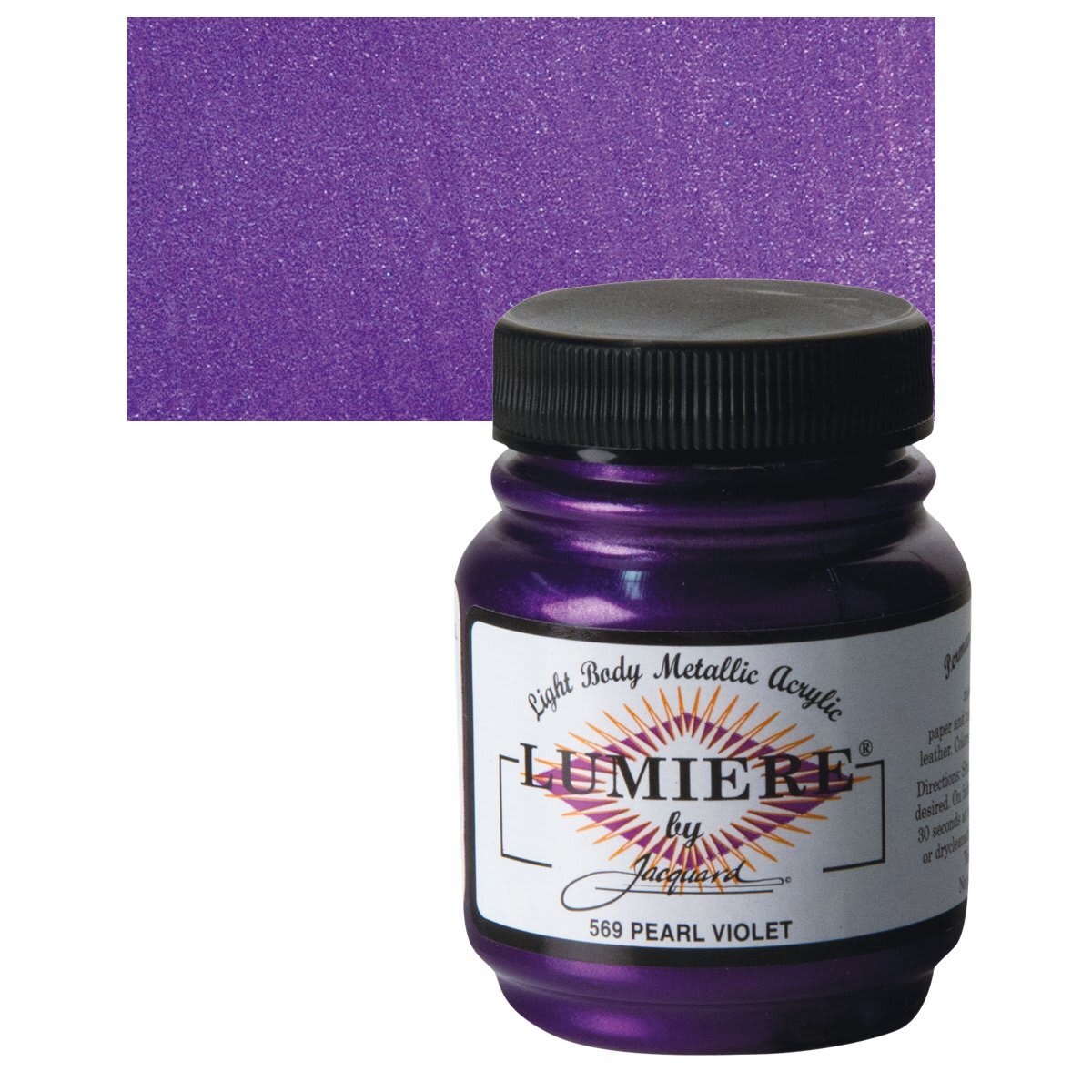 Jacquard Lumiere Acrylic - Pearlescent Violet, 2.25 oz Jar