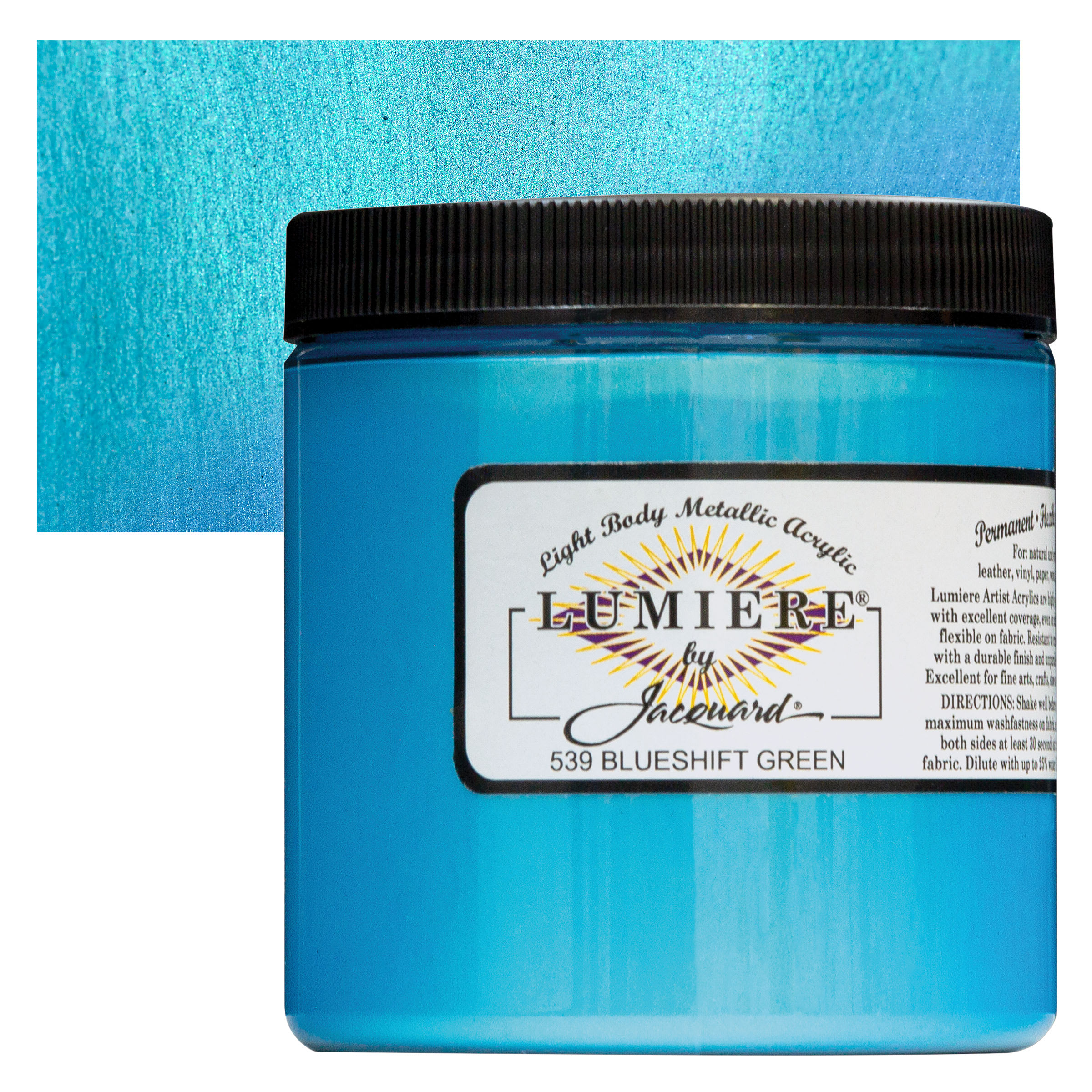 Jacquard Lumiere Acrylic - Blueshift Green, 8 oz Jar