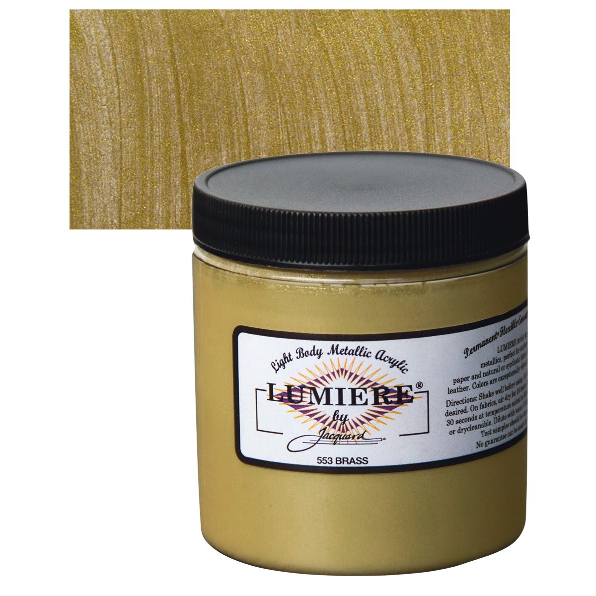 Jacquard Lumiere Acrylic - Brass, 8 oz Jar