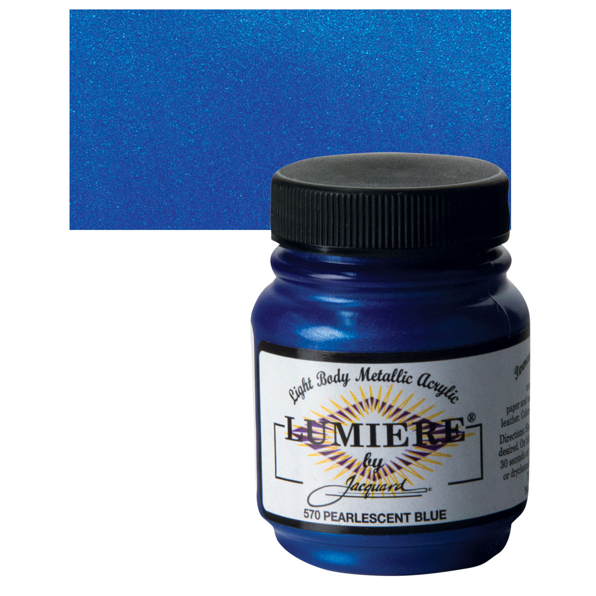 Jacquard Lumiere Acrylic - Pearlescent Blue, 2.25 oz Jar