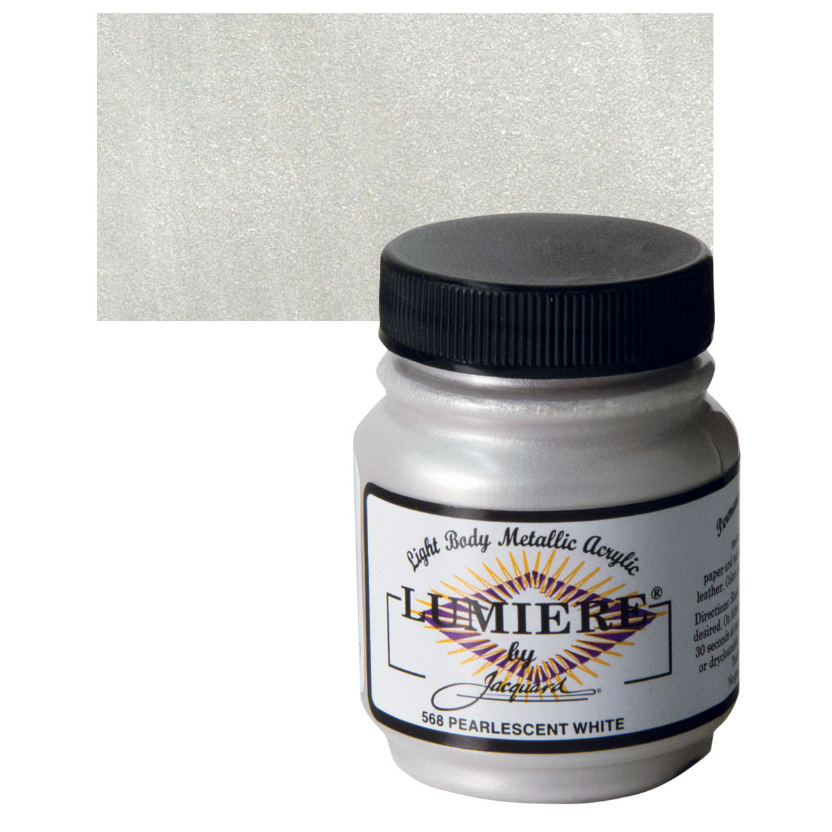 Jacquard Lumiere Acrylic - Pearlescent White, 2.25 oz Jar