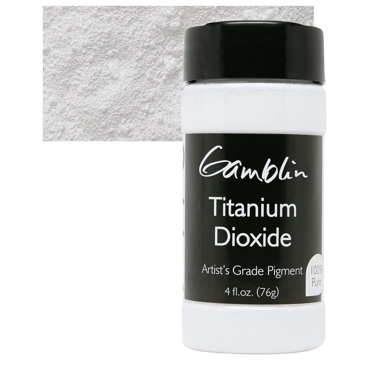 Gamblin Artist's Grade Pigment - Titanium White Dioxide, 4 oz bottle