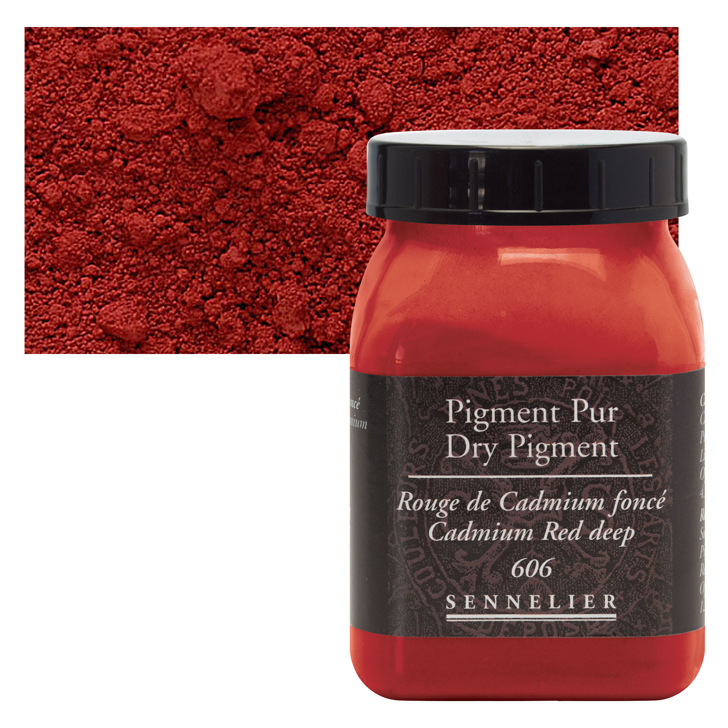 Sennelier Dry Pigment - Cadmium Red Deep, 120 g jar