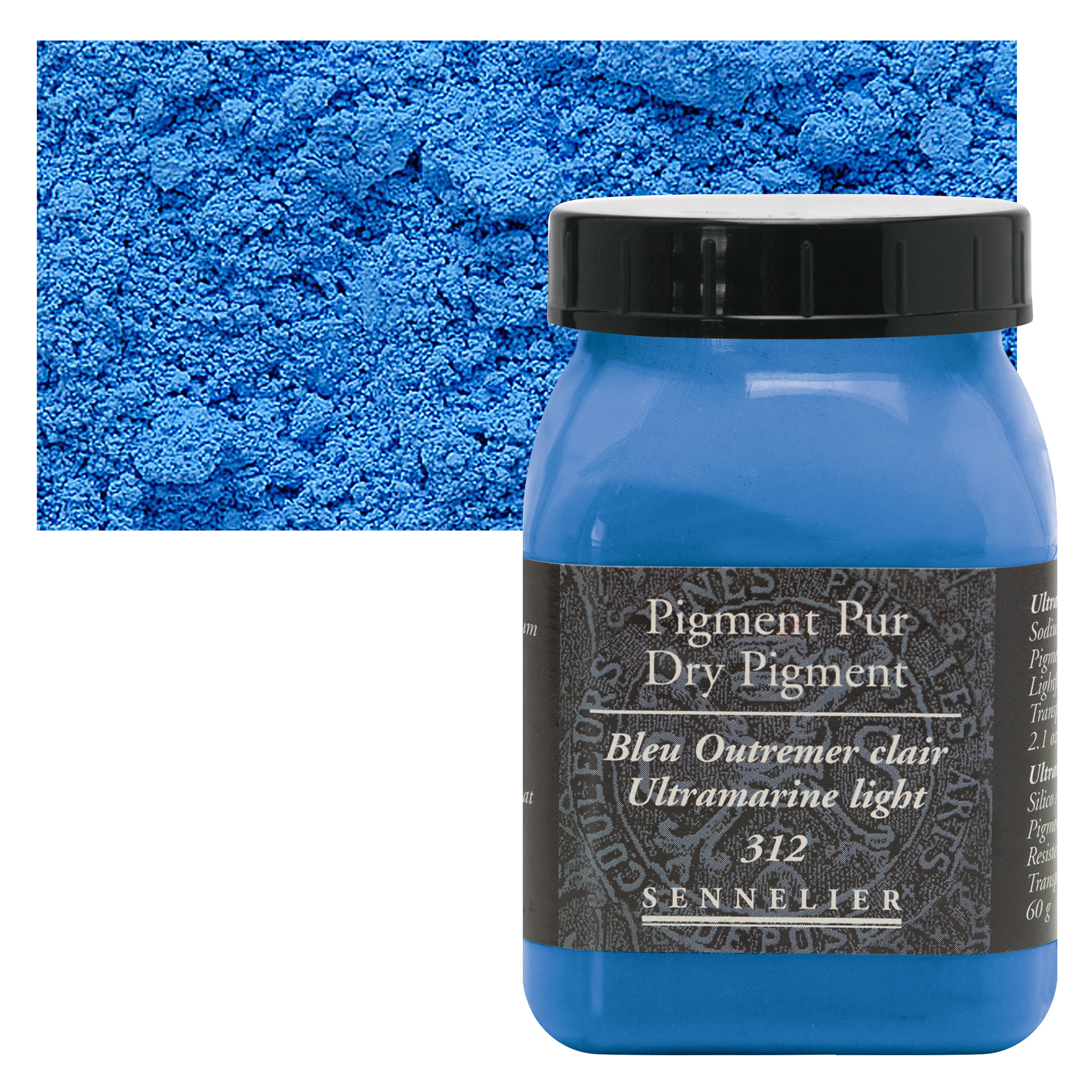 Sennelier Dry Pigment - Ultramarine Blue Light, 60 g jar