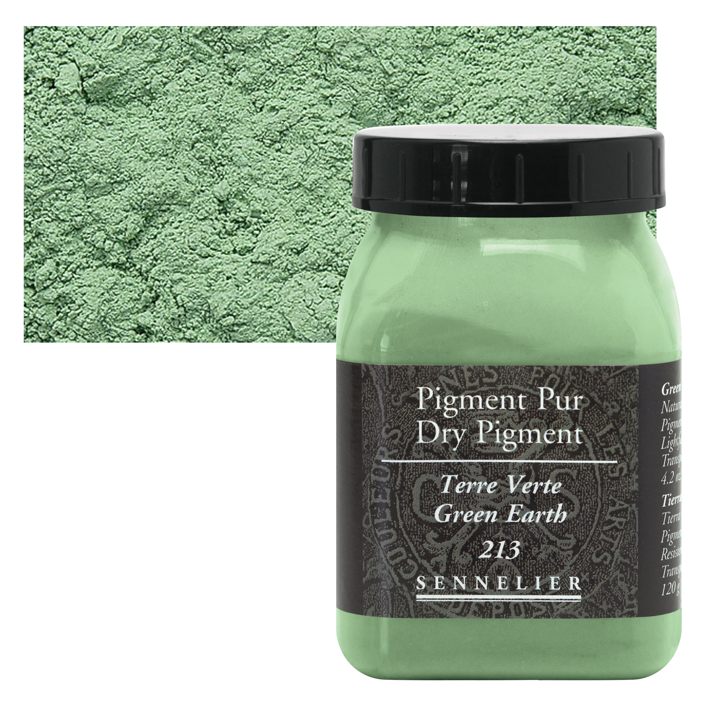 Sennelier Dry Pigment - Green Earth, 120 g jar
