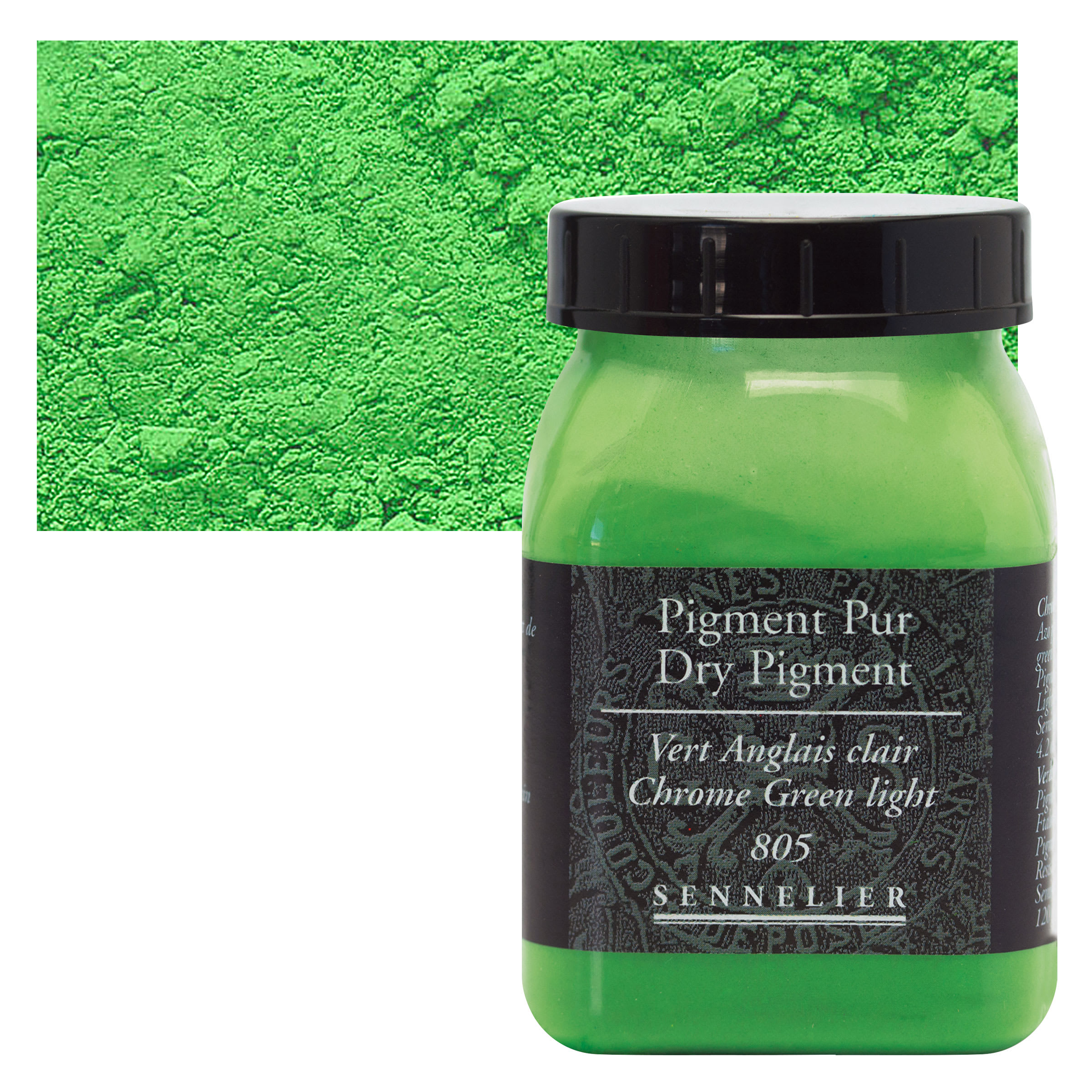 Sennelier Dry Pigment - Chrome Green Light, 120 g jar