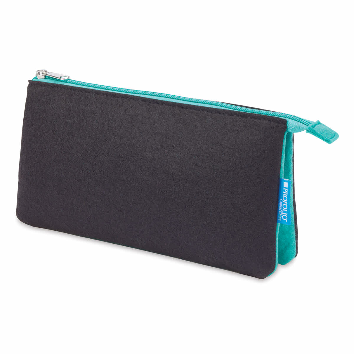 Itoya Profolio Midtown Pouch - Black/Wintergreen, 5" x 9"