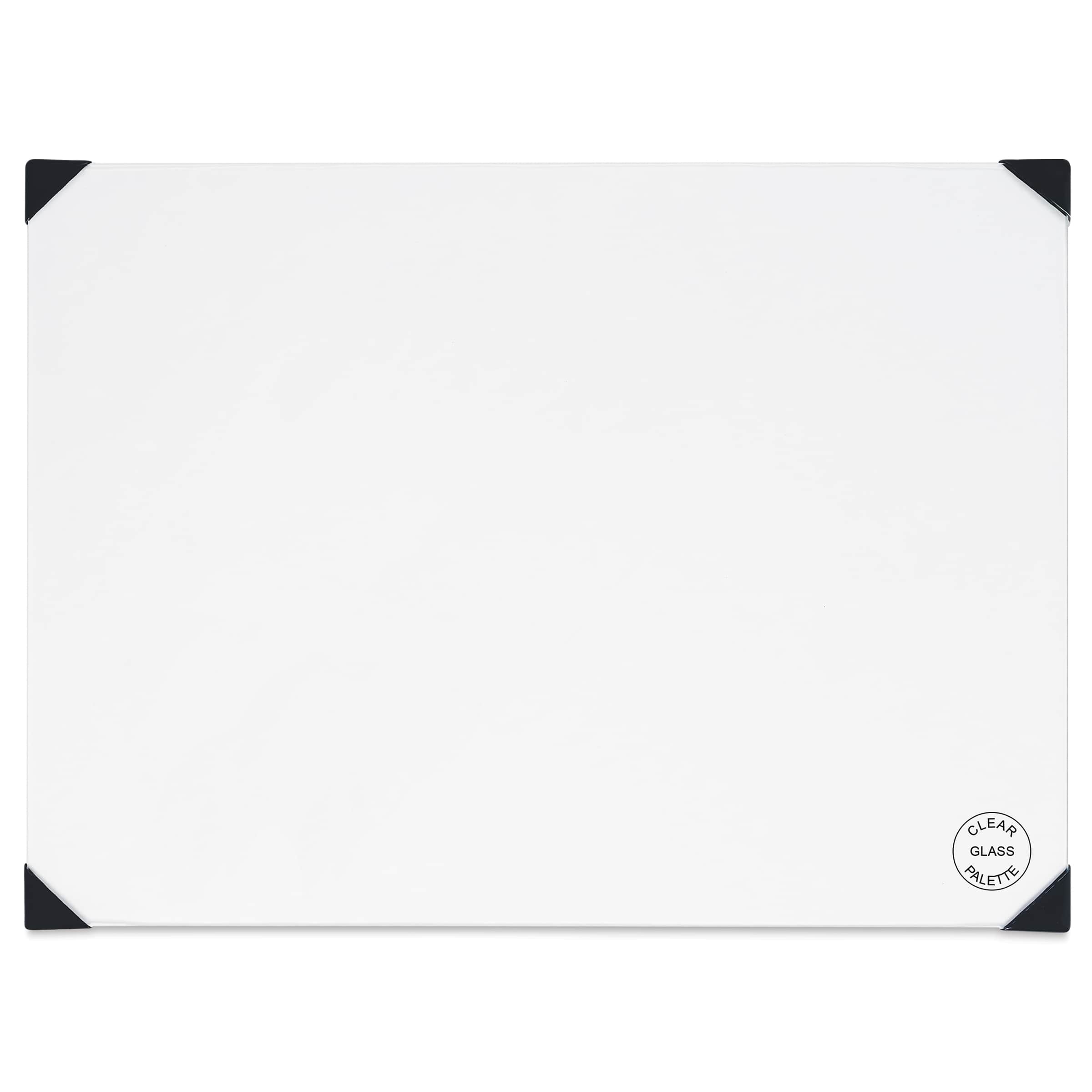 New Wave Posh Glass Tabletop Palette - 12" x 16", Clear