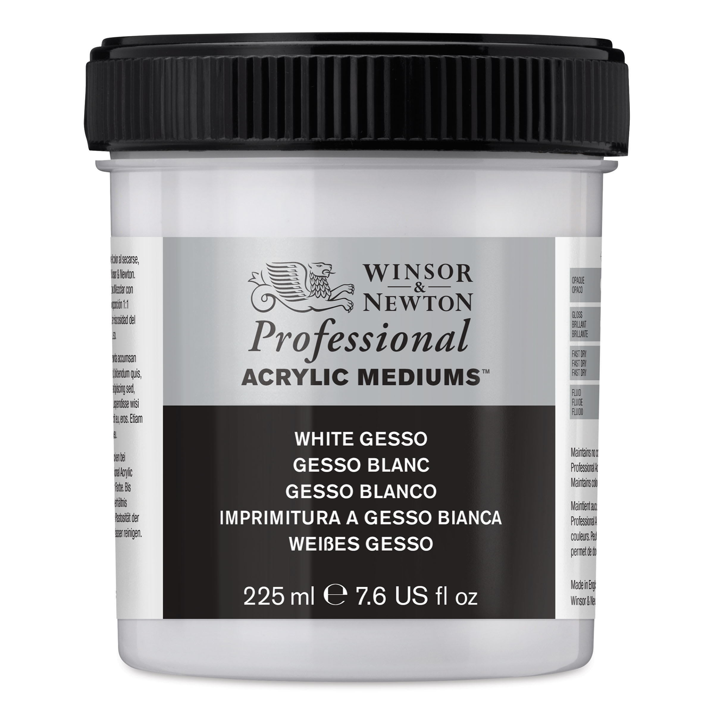 Winsor And Newton Artists' Acrylic Gesso White 225 Ml (3040920)