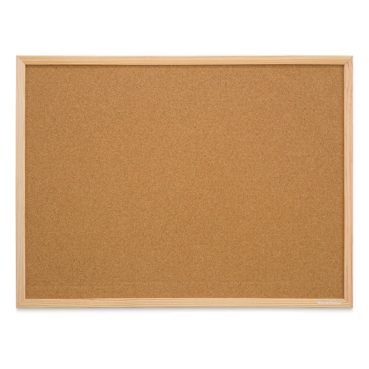 Cork Push Pin Bulletin Board, 18" x 24", Pine Wood Frame, Wall Mount Kit Included