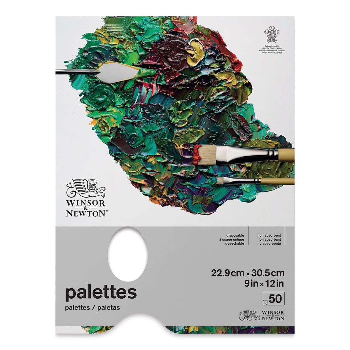Winsor & Newton® Tear Off Palette Paper Pad, 9" x 12" in White