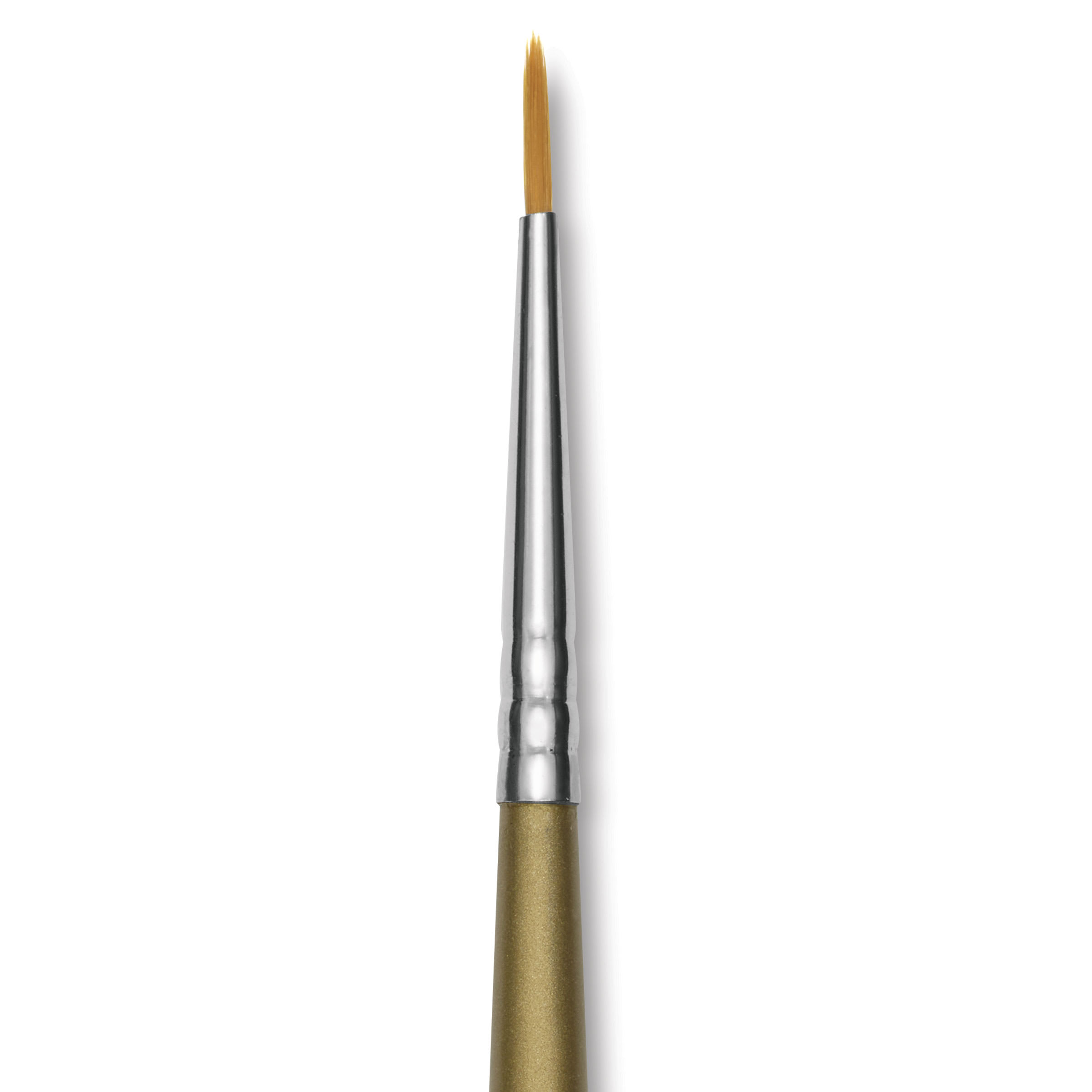 Mayco Overglaze Natural and Synthetic Blend Brush - Liner Gold, Short Handle, Size 0