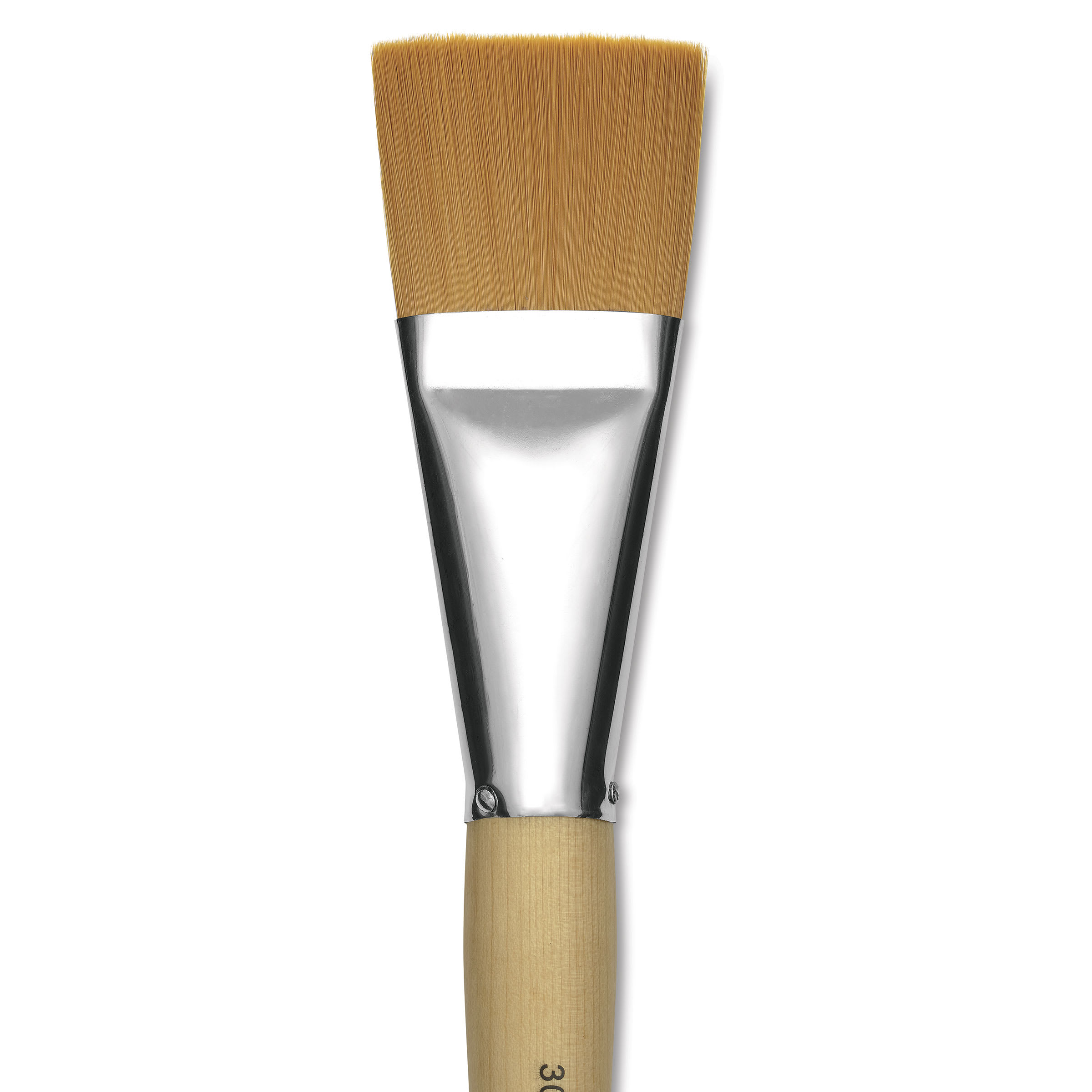 Silver Brush Silver Jumbo Golden Synthetic Brush - Flat, Mid-Handle, Size 30