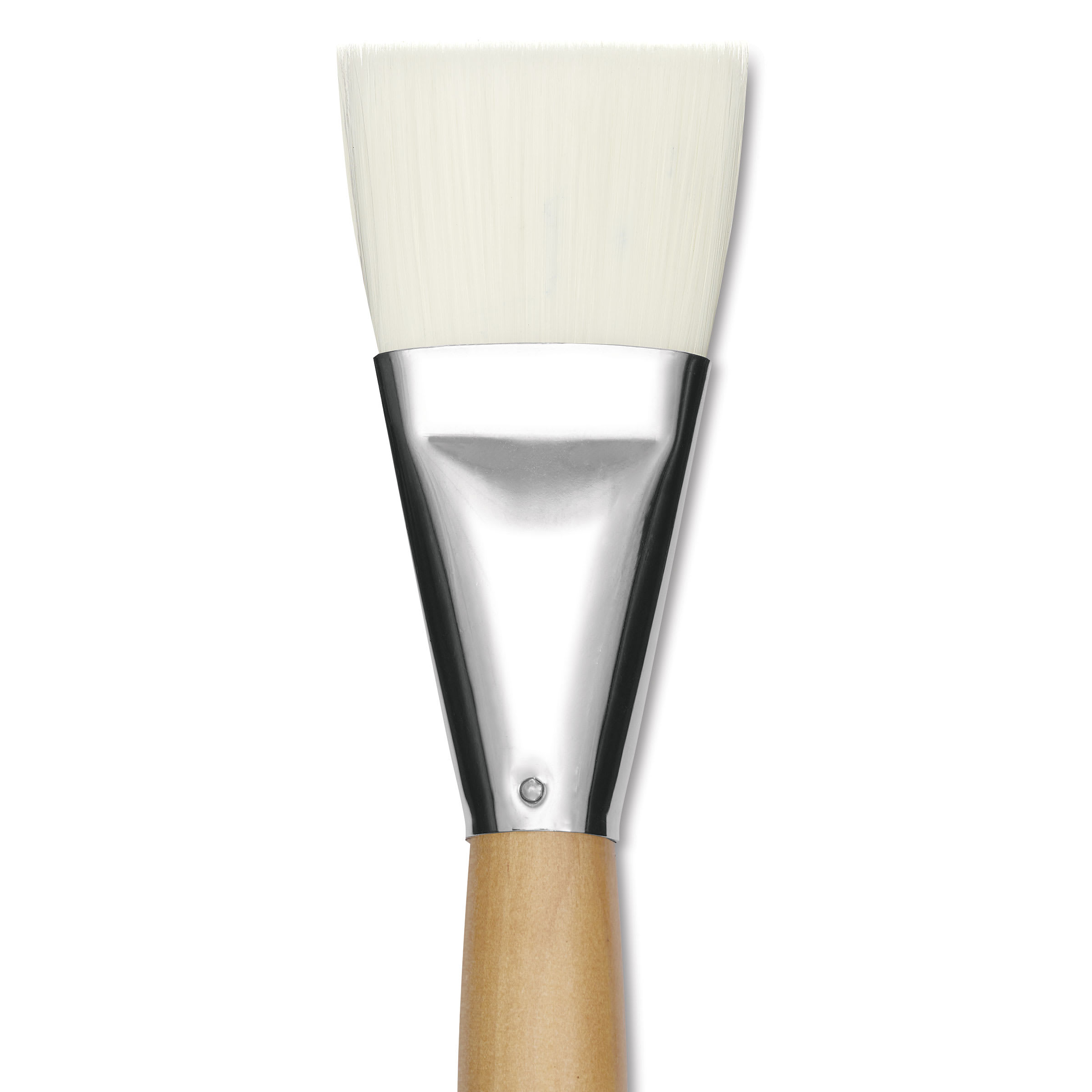 Silver Brush Silver Jumbo Stiff White Synthetic Brush - Flat, Mid-Handle, Size 40