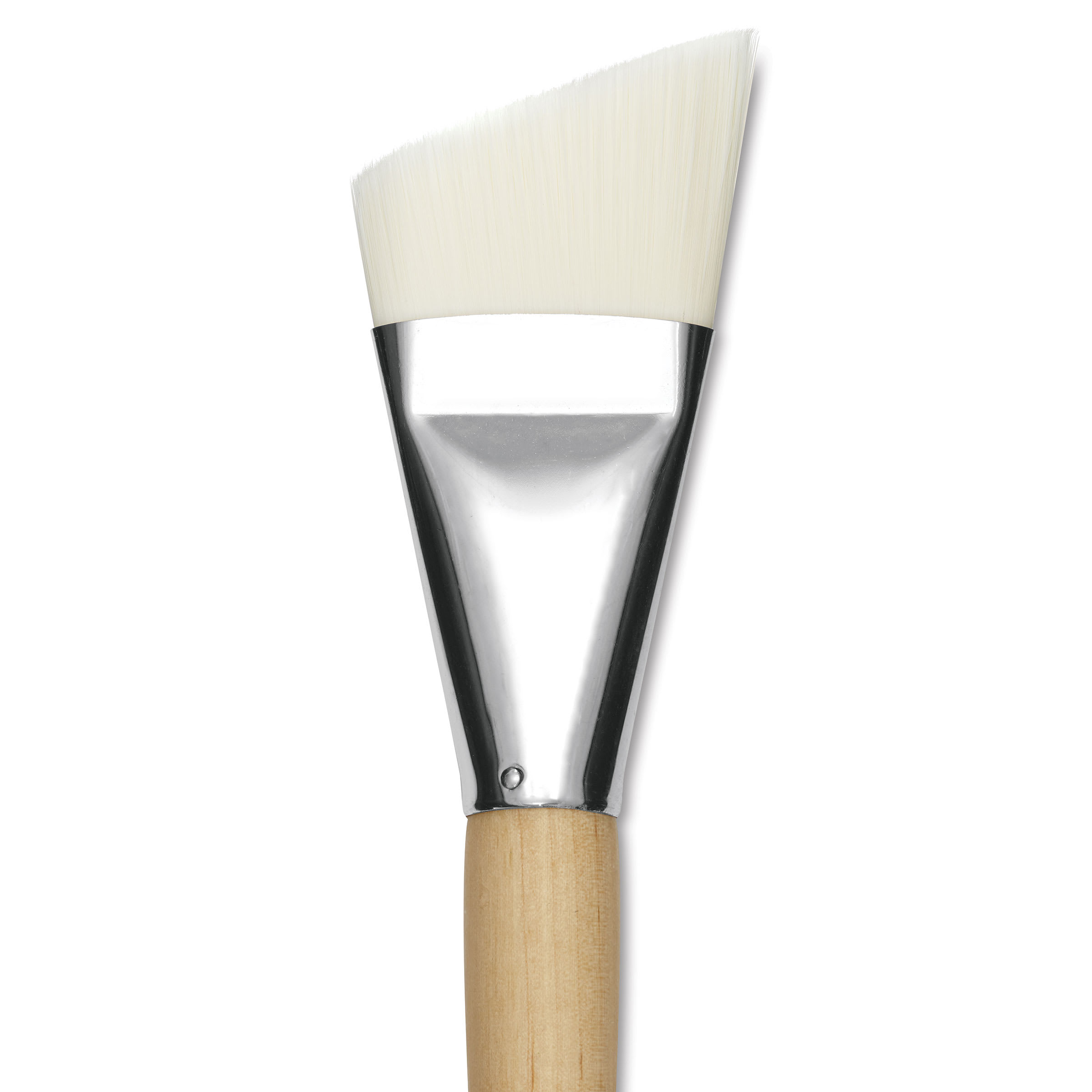Silver Brush Silver Jumbo Stiff White Synthetic Brush - Angle, Mid-Handle, Size 40