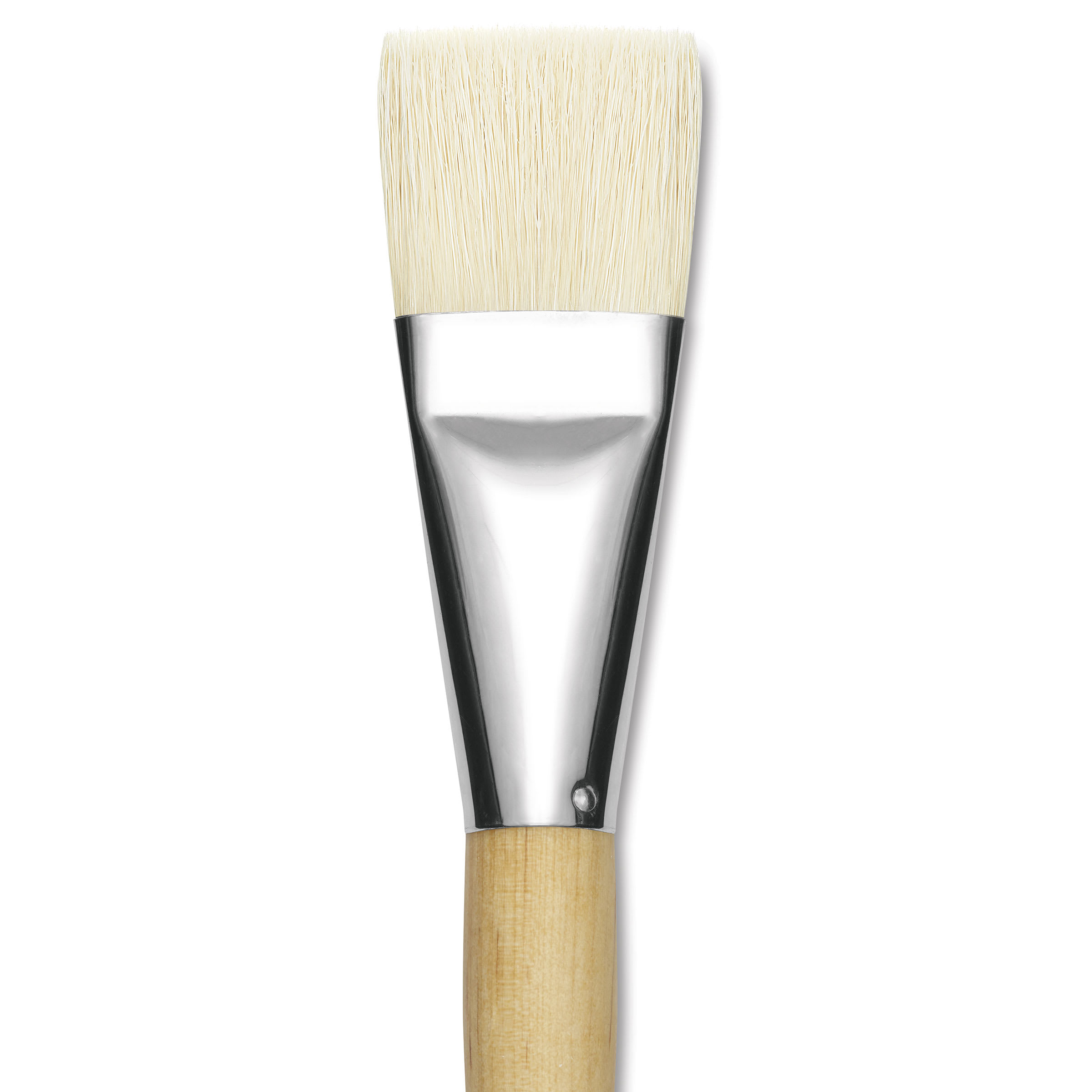Silver Brush Silver Jumbo White Hog Bristle Brush - Flat, Mid-Handle, Size 30