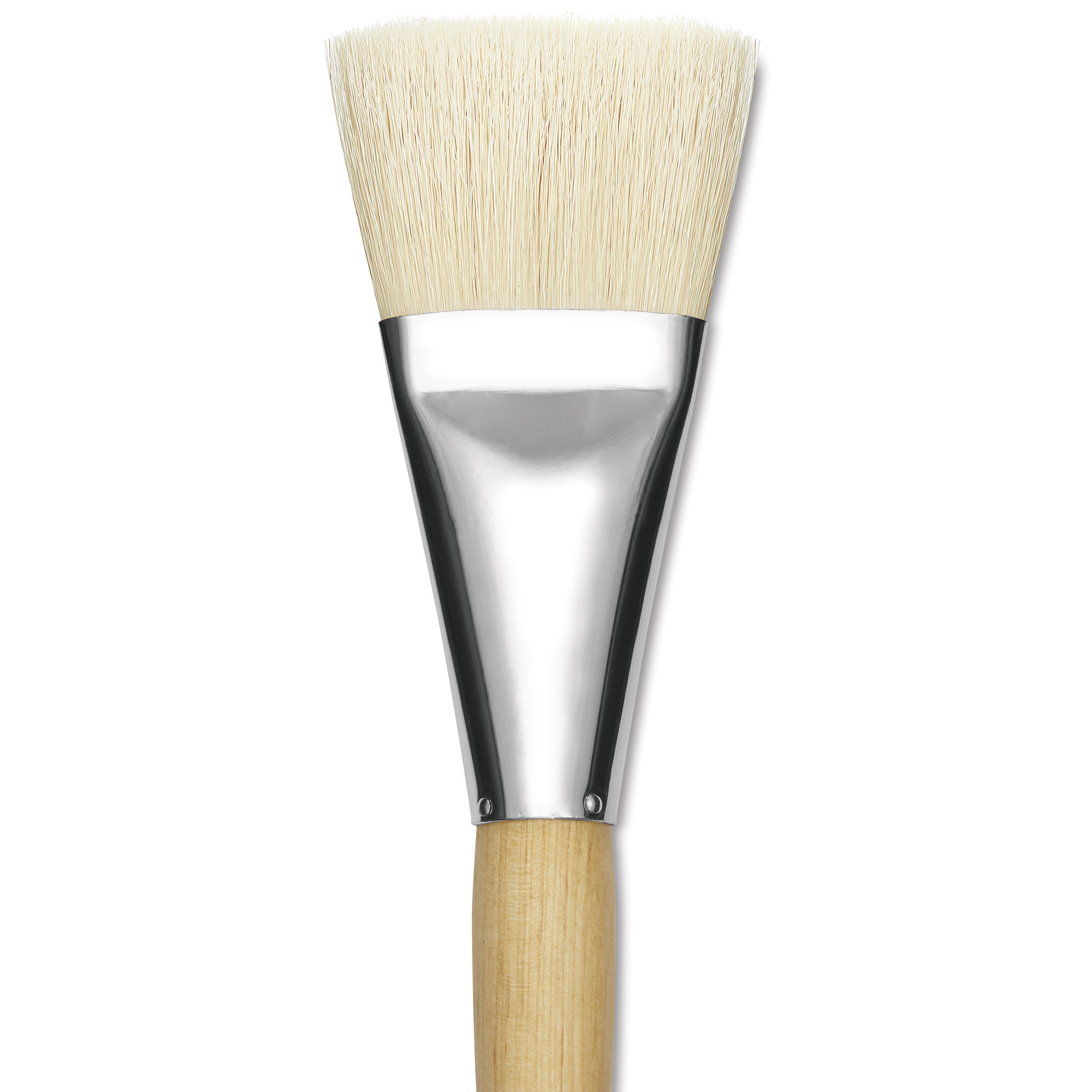 Silver Brush Silver Jumbo White Hog Bristle Brush - Flat, Mid-Handle, Size 50