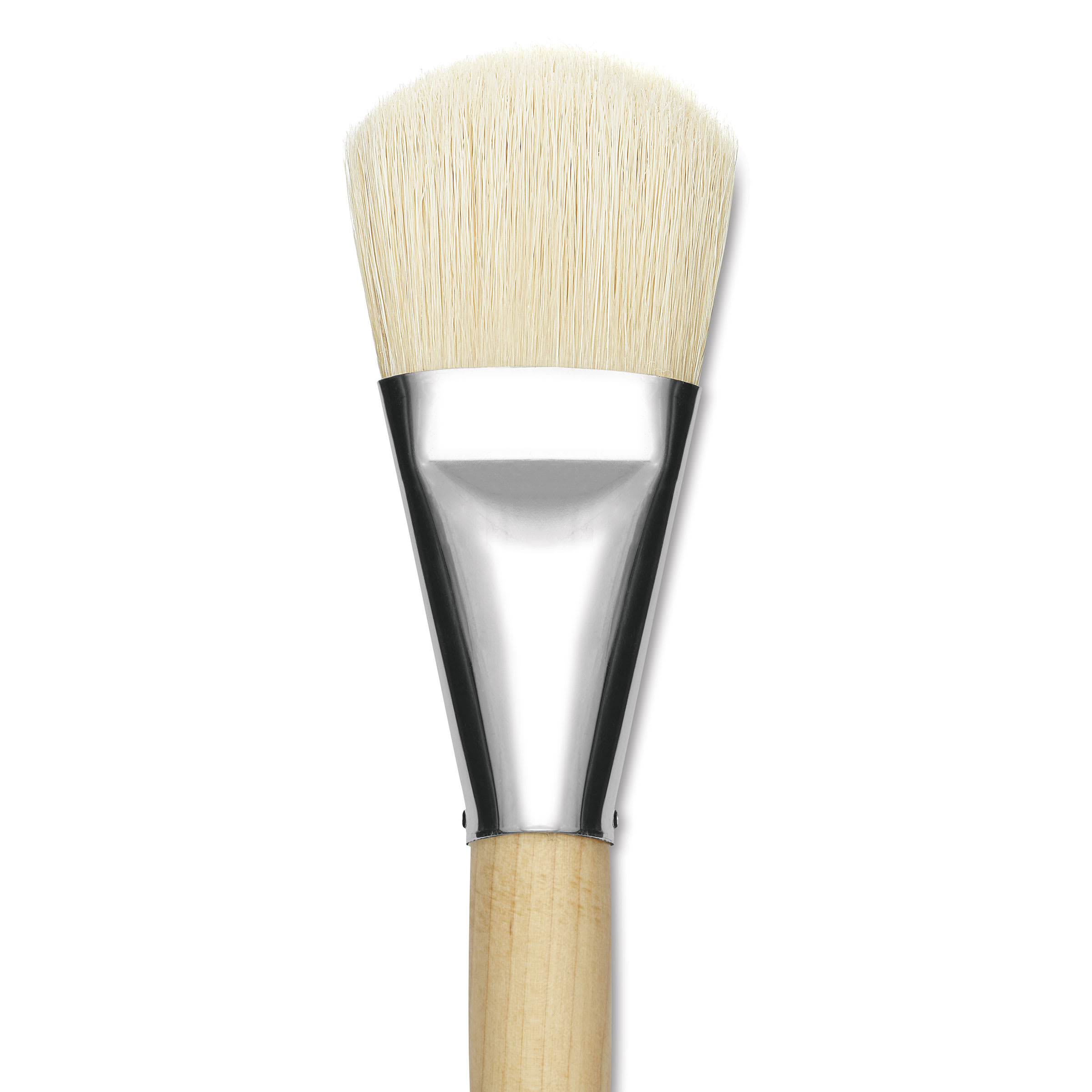 Silver Brush Silver Jumbo White Hog Bristle Brush - Filbert, Mid-Handle, Size 40