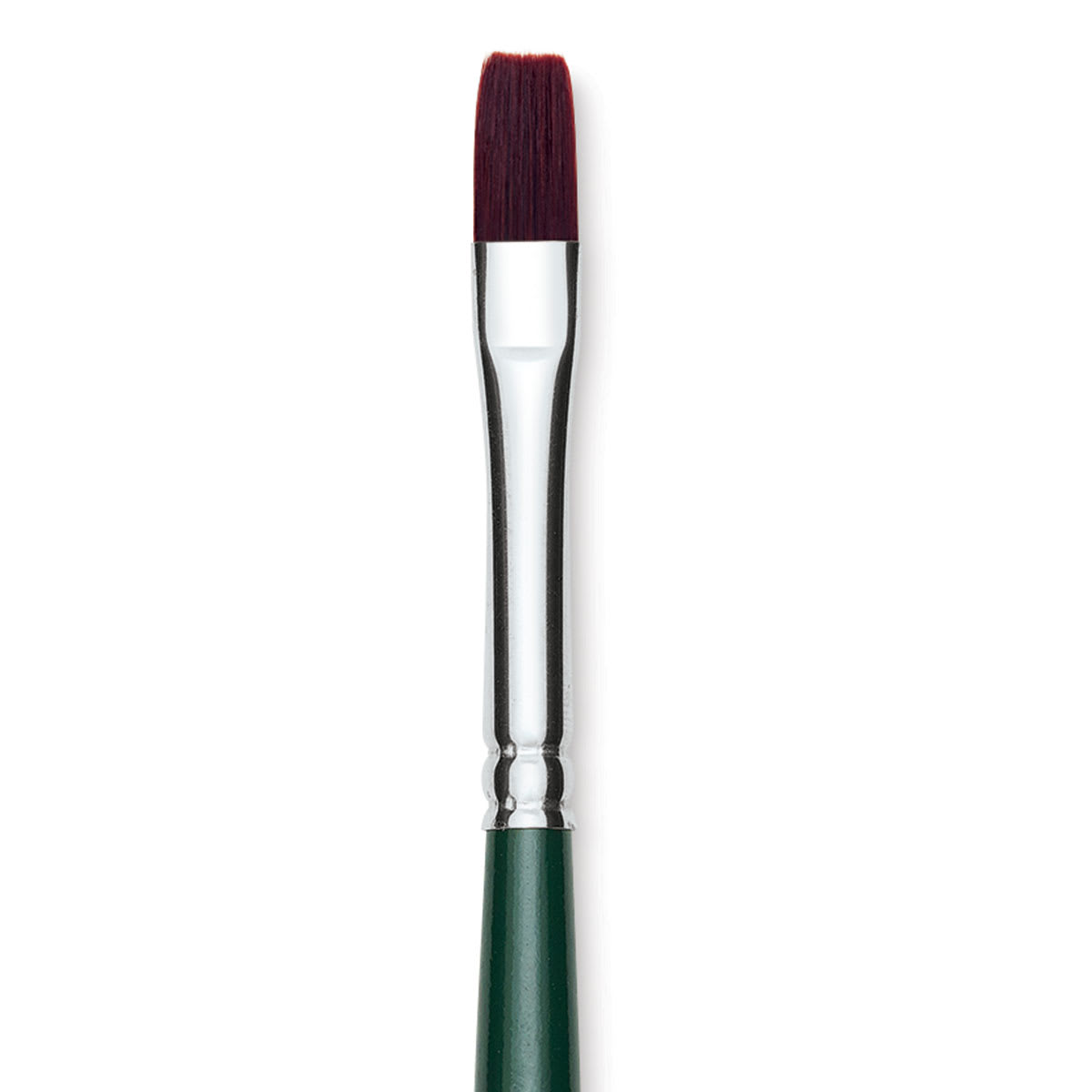 Silver Brush Ruby Satin Series Synthetic Brushes Short Handle 8 Bright 2502S