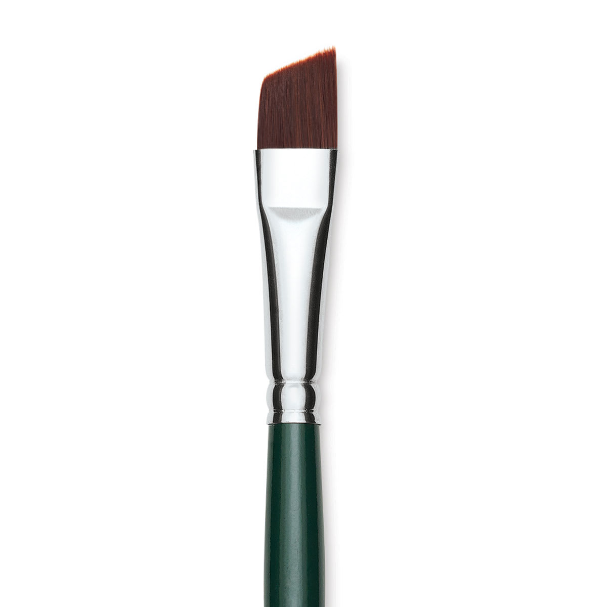 Silver Brush Ruby Satin Series Synthetic Brushes Short Handle 1/2 In. Angular 2506S (2506S-1/2)