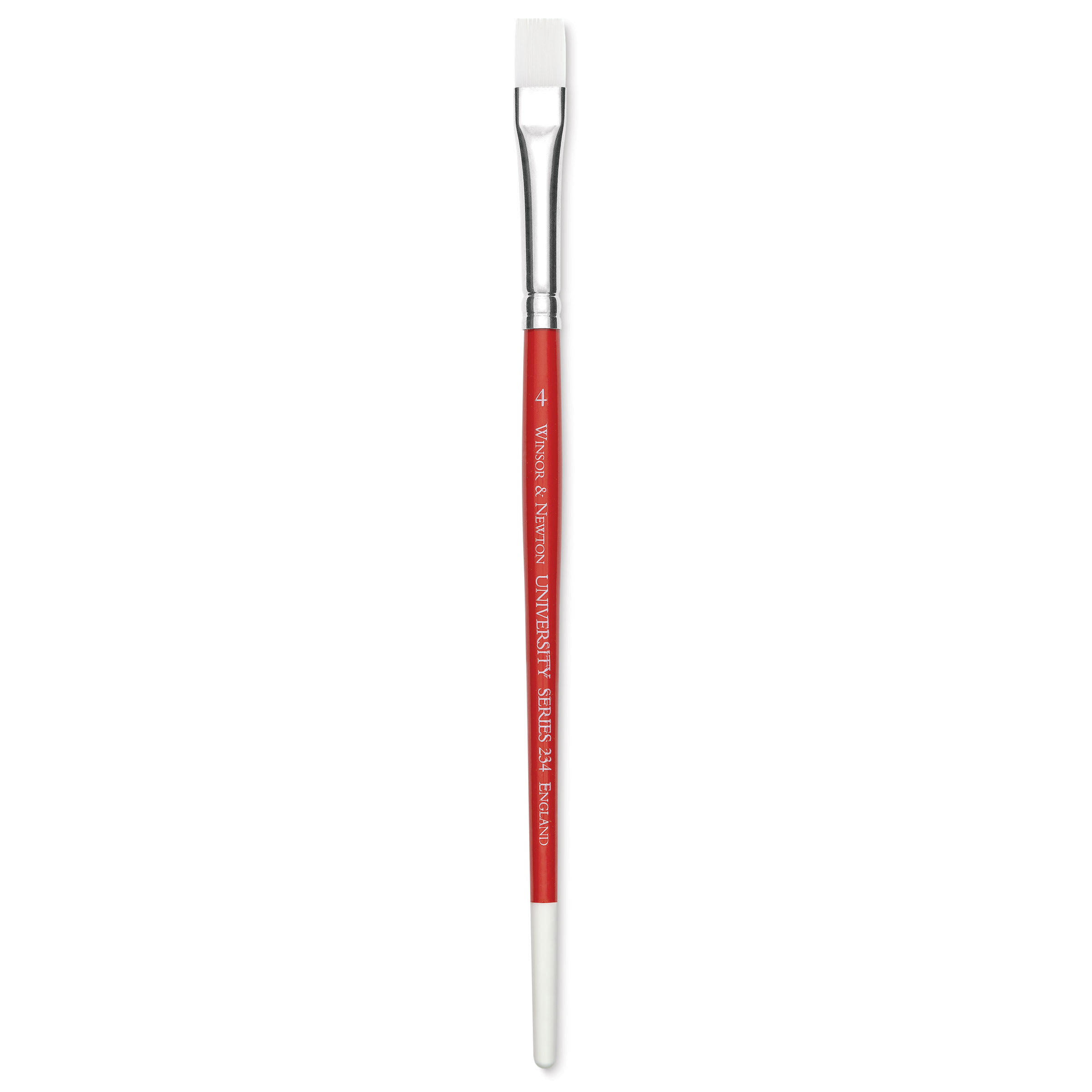 Winsor & Newton University Brush - Flat, Size 4, Short Handle