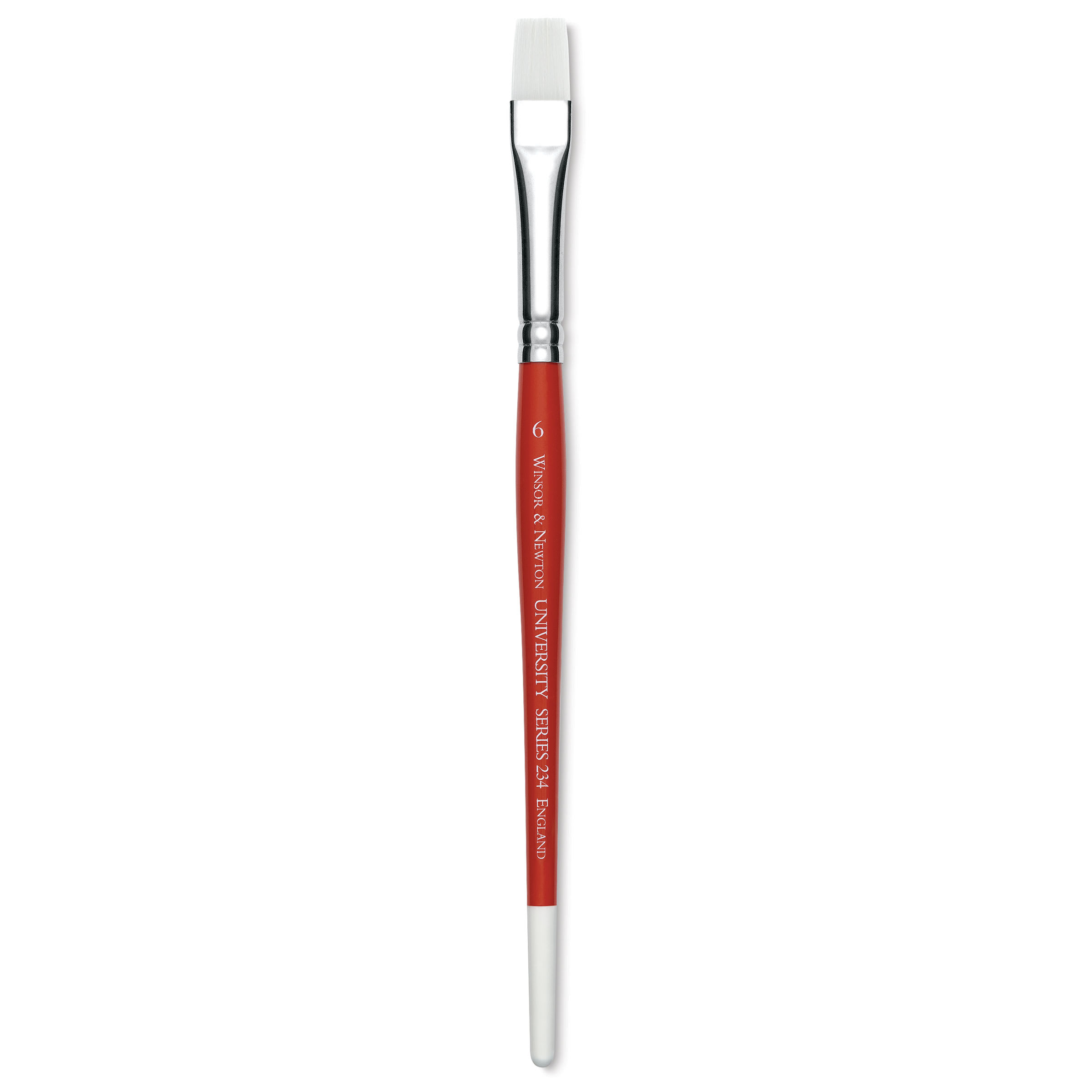 Winsor & Newton University Brush - Flat, Size 6, Short Handle