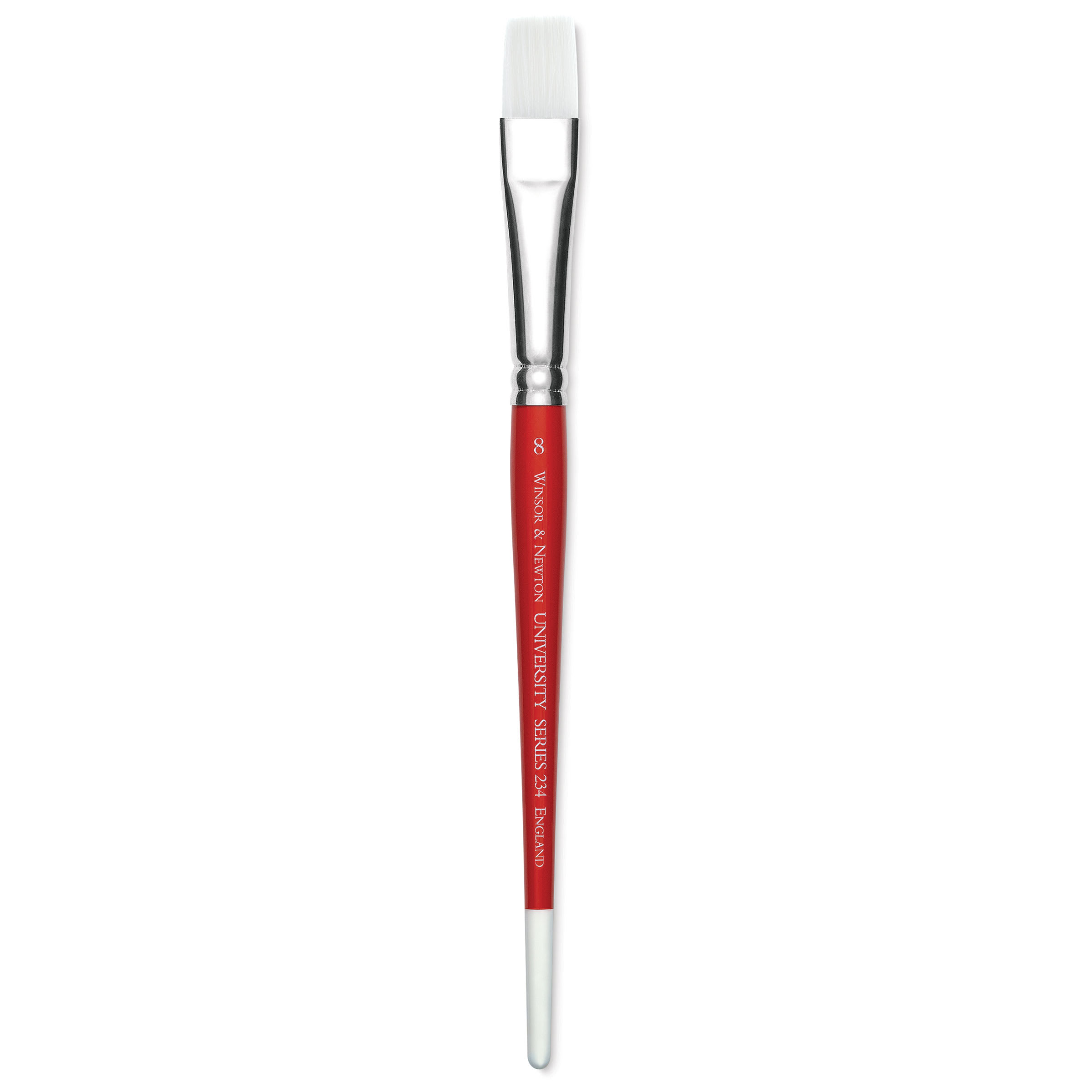 Winsor & Newton University Brush - Flat, Size 8, Short Handle