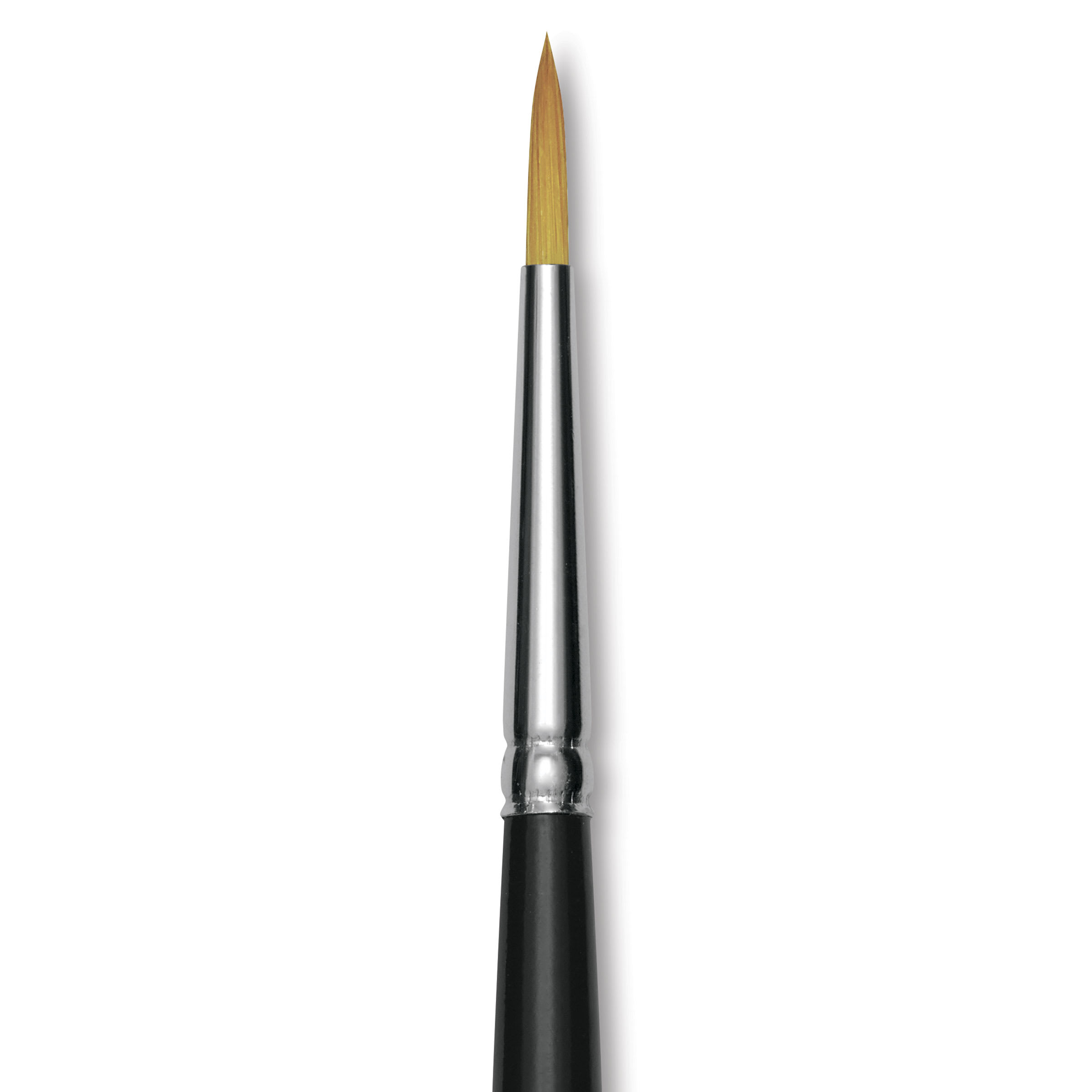 Trekell Synthetic Gold Taklon Brush - Round, Short Handle, Size 4