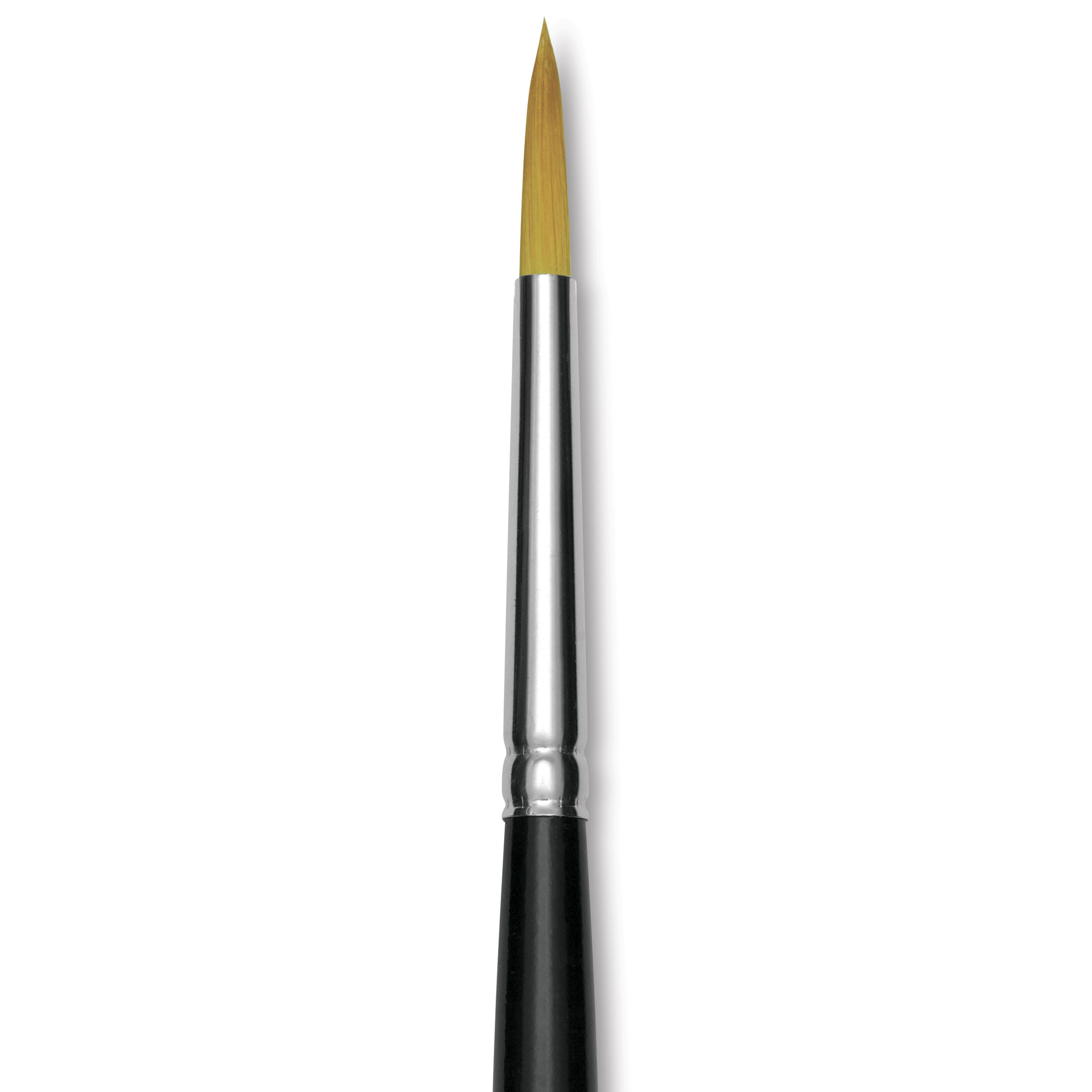 Trekell Synthetic Gold Taklon Brush - Round, Short Handle, Size 6