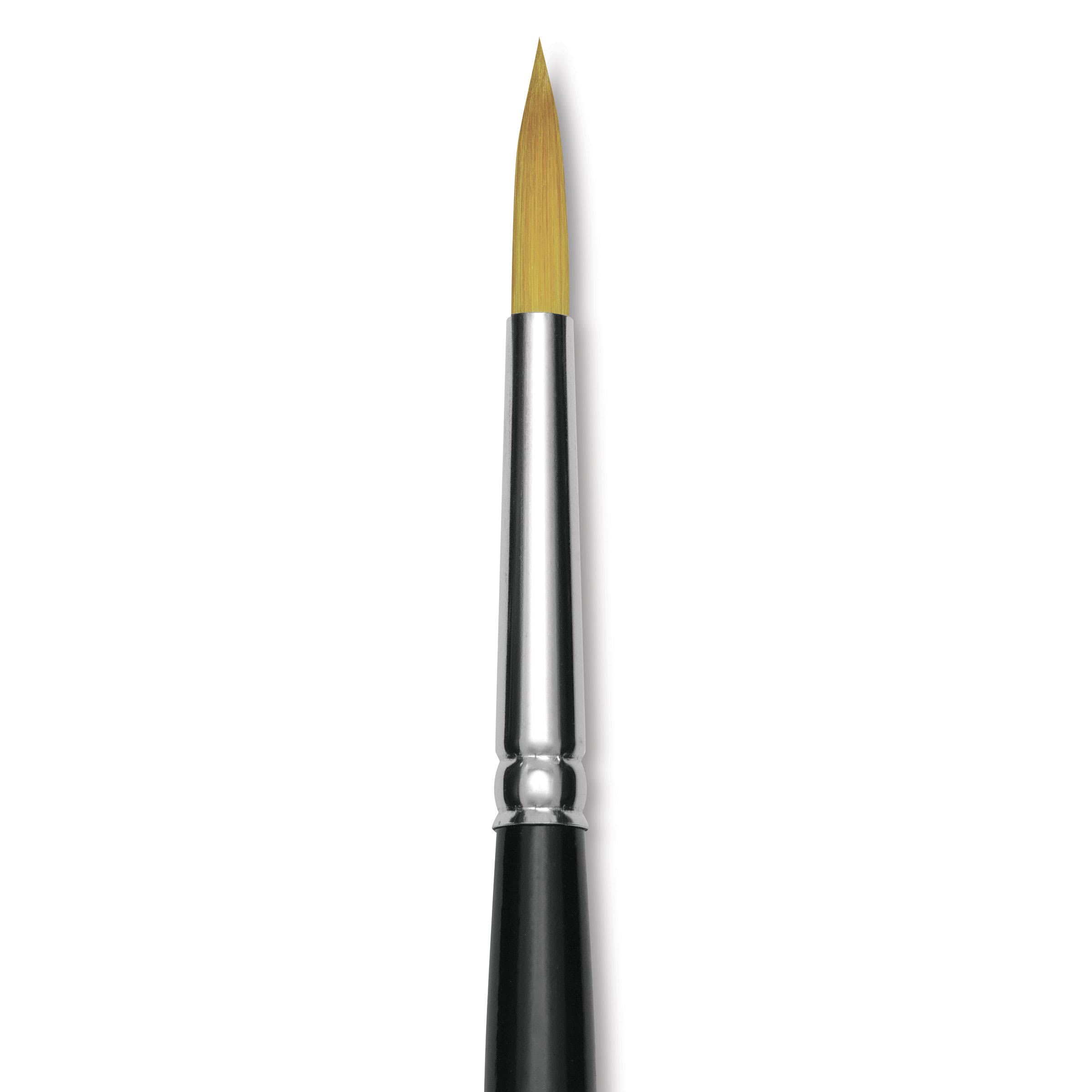 Trekell Synthetic Gold Taklon Brush - Round, Short Handle, Size 8