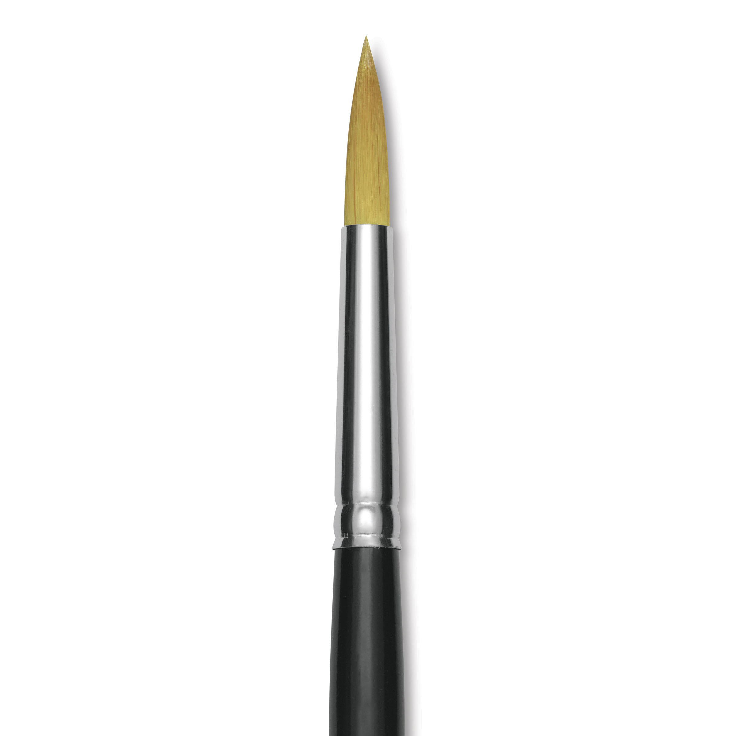 Trekell Synthetic Gold Taklon Brush - Round, Short Handle, Size 10