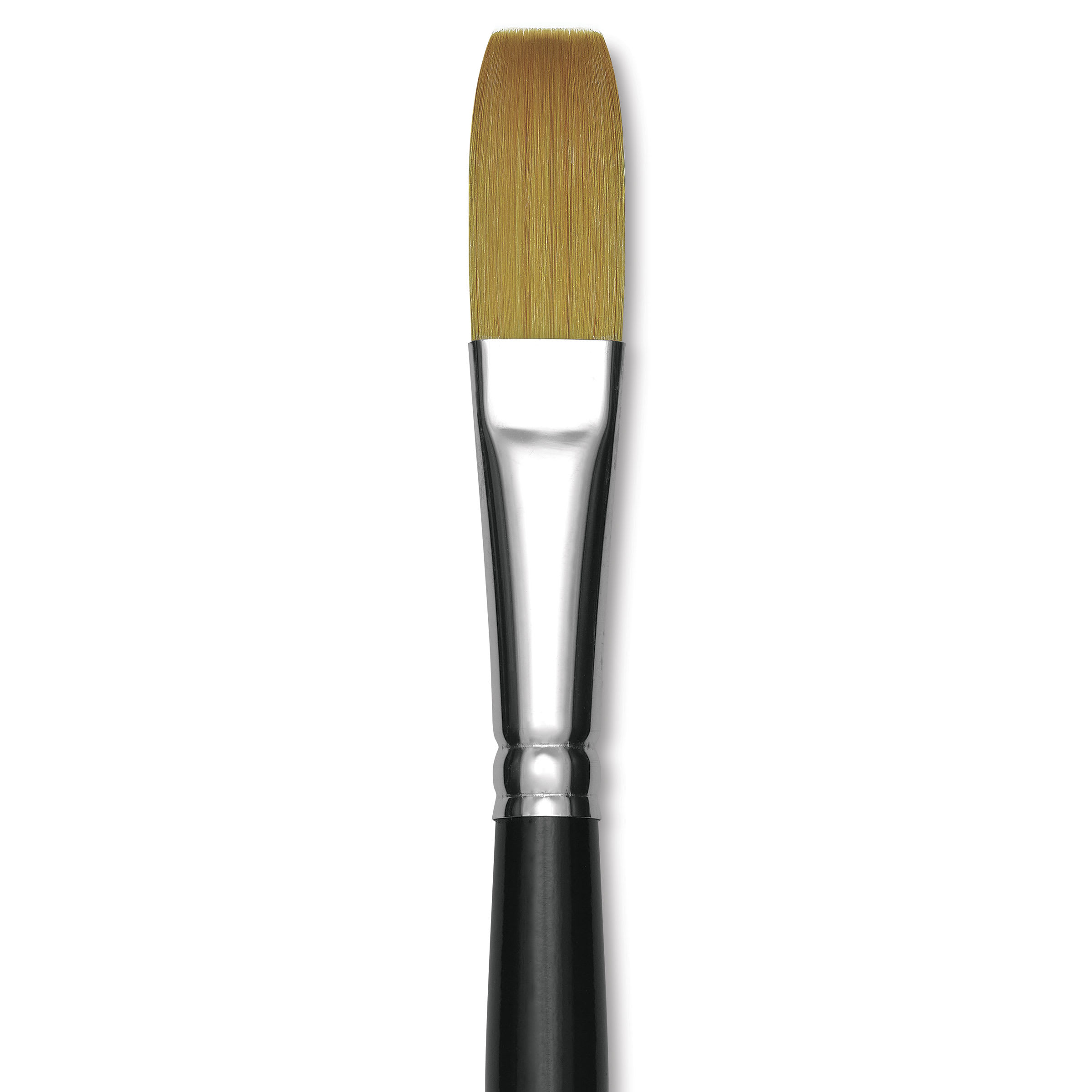 Trekell Synthetic Gold Taklon Brush - Flat, Short Handle, Size 16
