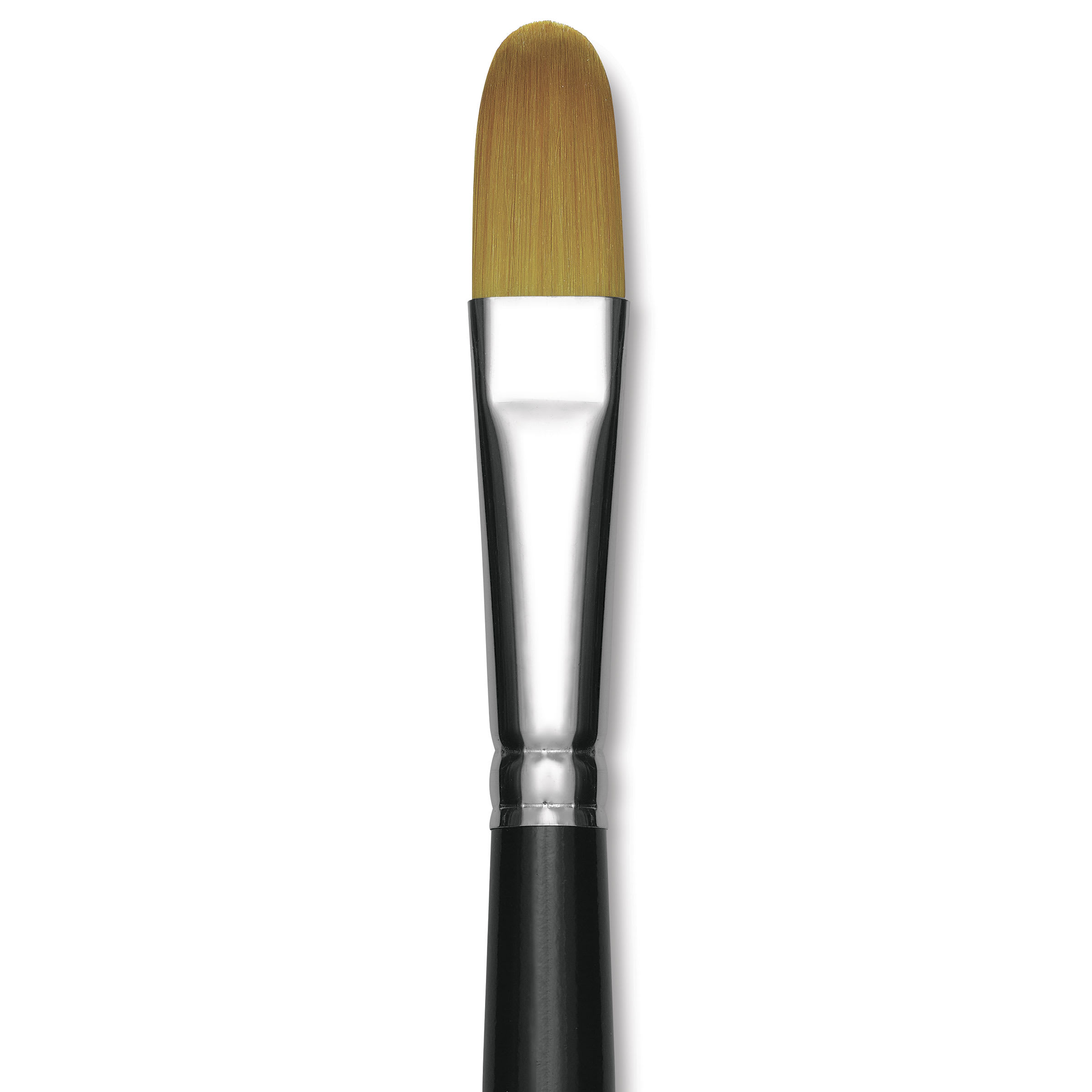 Trekell Synthetic Gold Taklon Brush - Filbert, Short Handle, Size 16