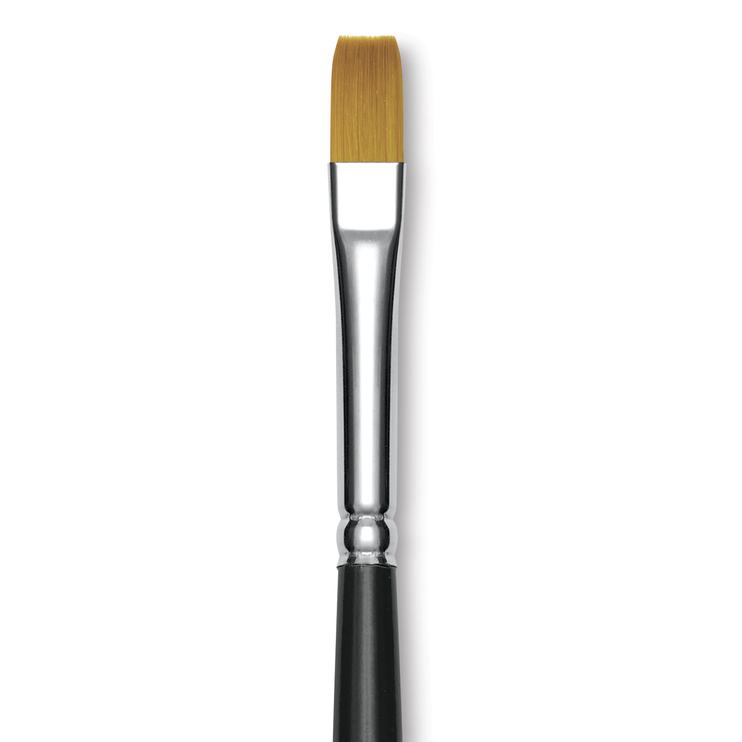 Trekell Synthetic Gold Taklon Brush - Bright, Long Handle, Size 8