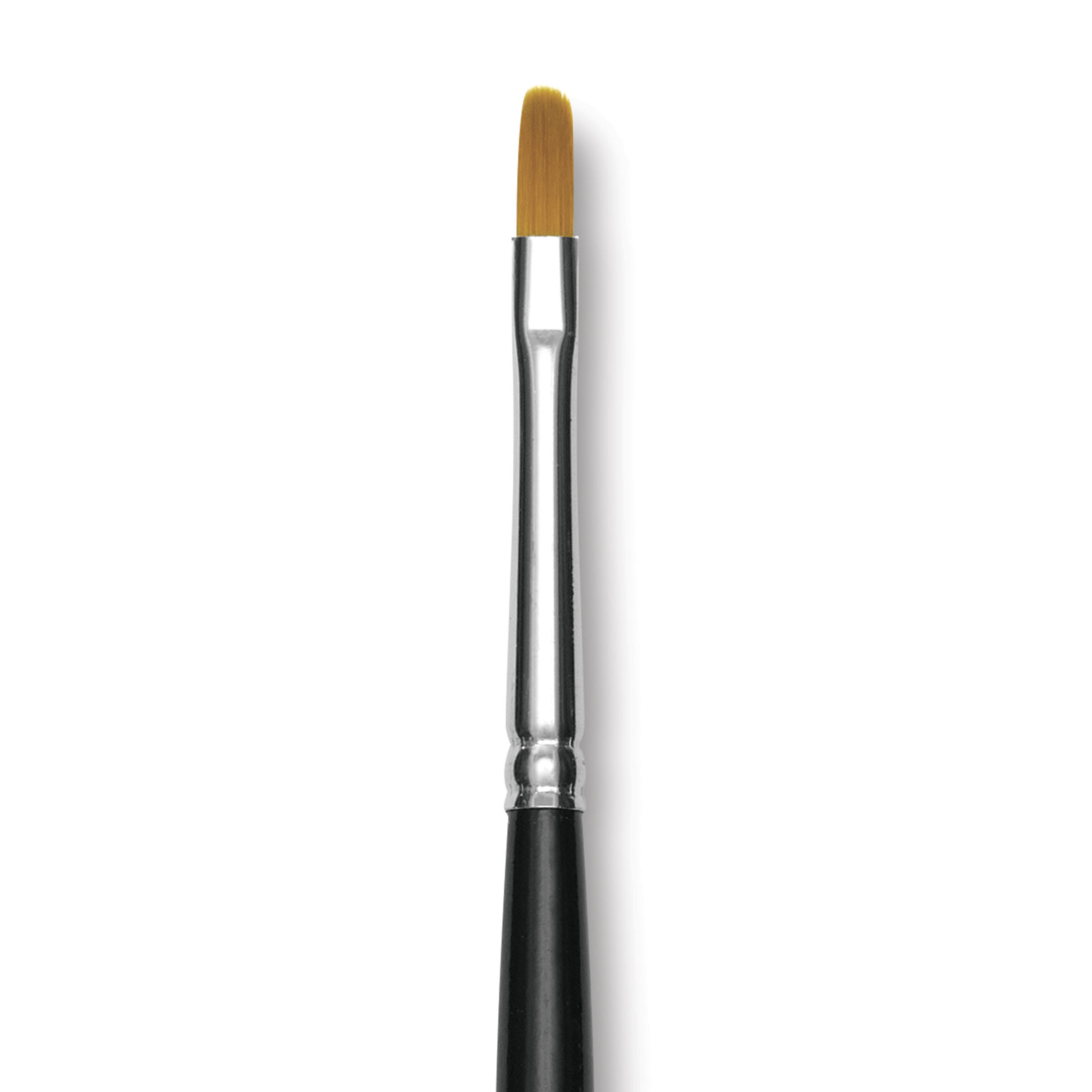 Trekell Synthetic Gold Taklon Brush - Filbert, Long Handle, Size 2