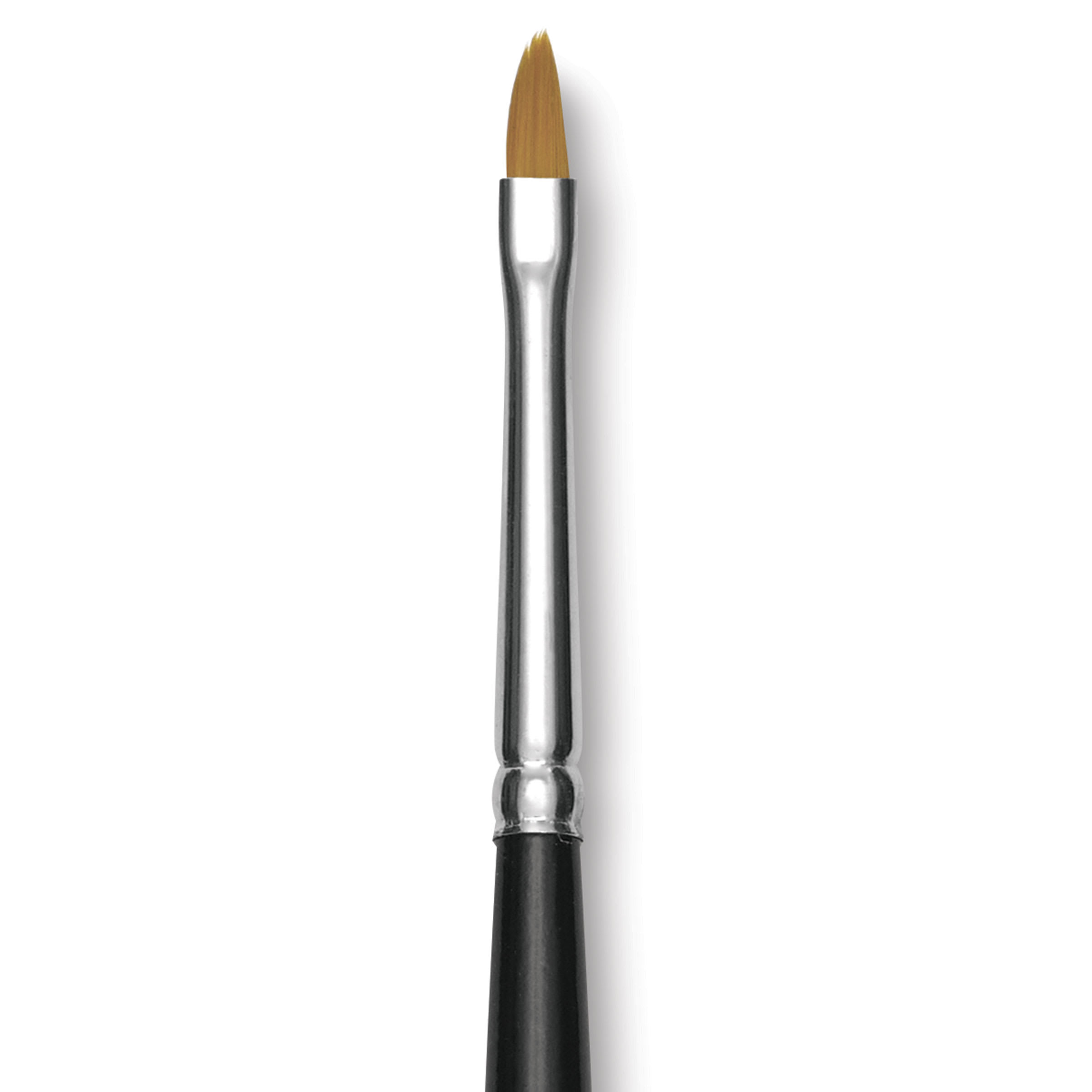 Trekell Synthetic Gold Taklon Brush - Cat's Tongue, Long Handle, Size 2