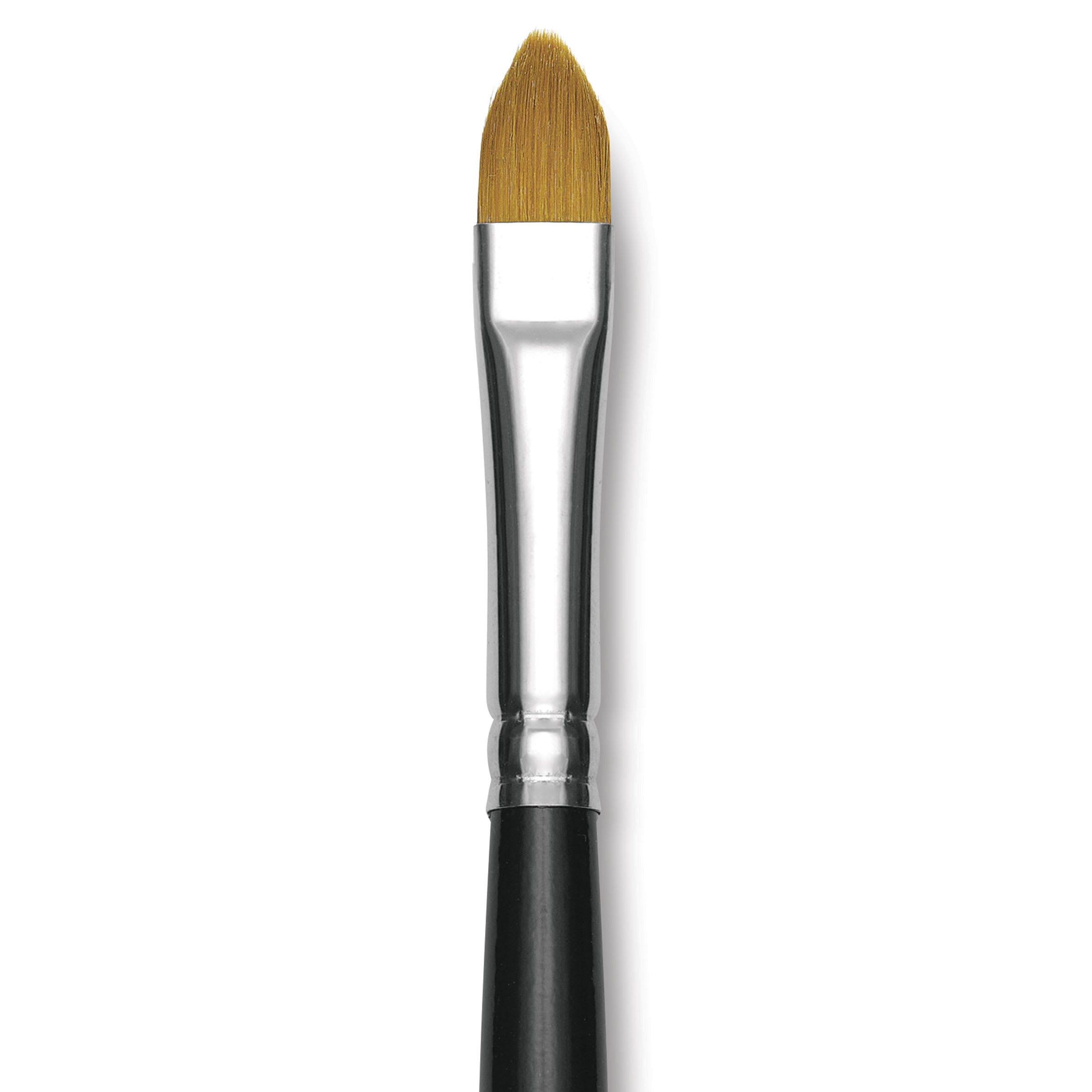 Trekell Synthetic Gold Taklon Brush - Cat's Tongue, Long Handle, Size 10