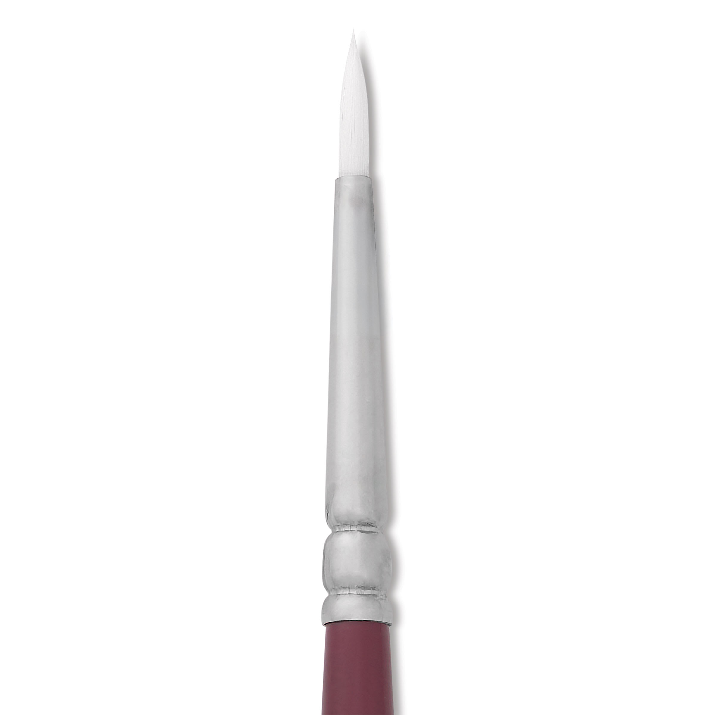 Utrecht Series 233 White Nylon Sable Round Brush - Size 2, Long Handle