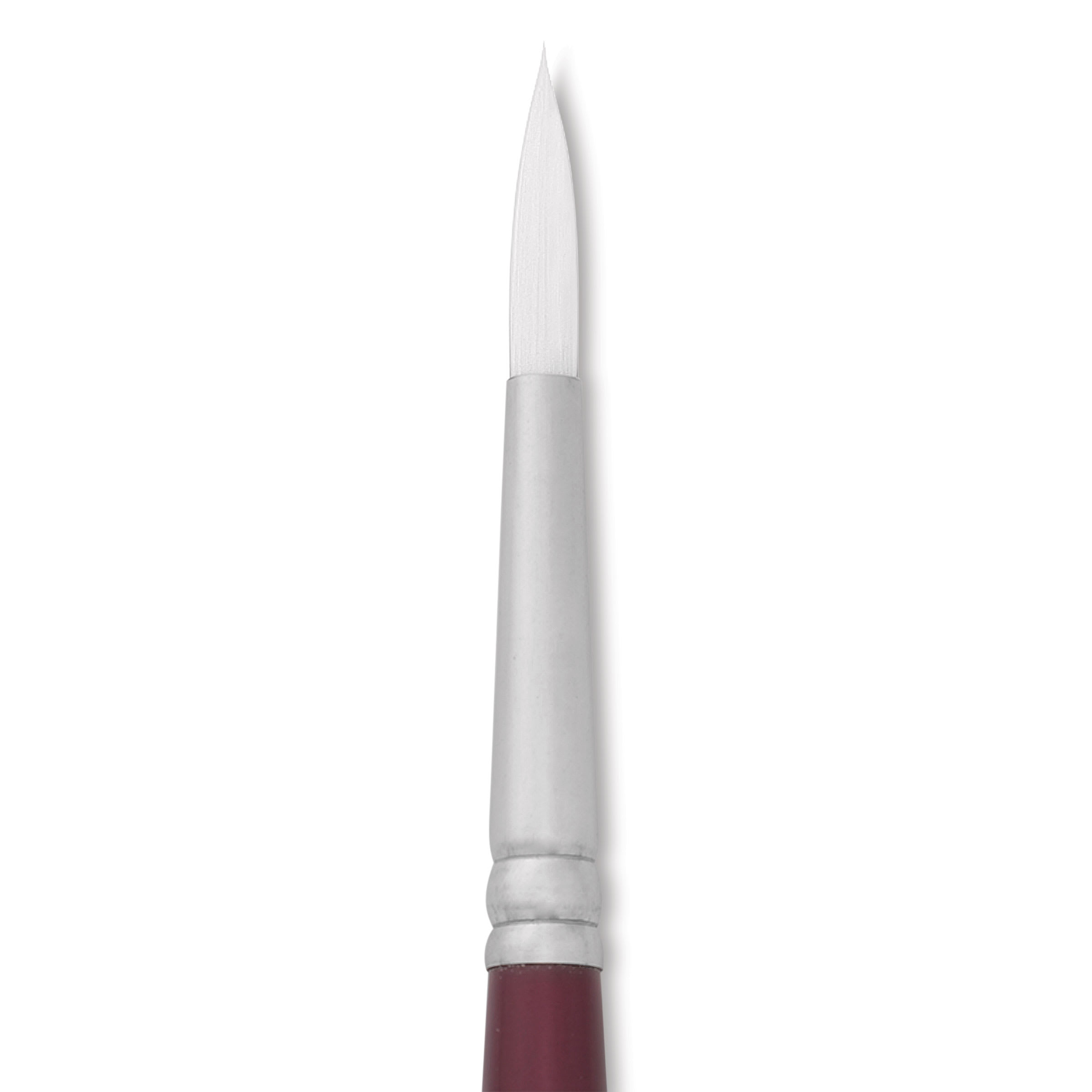 Utrecht Series 233 White Nylon Sable Round Brush - Size 12, Long Handle