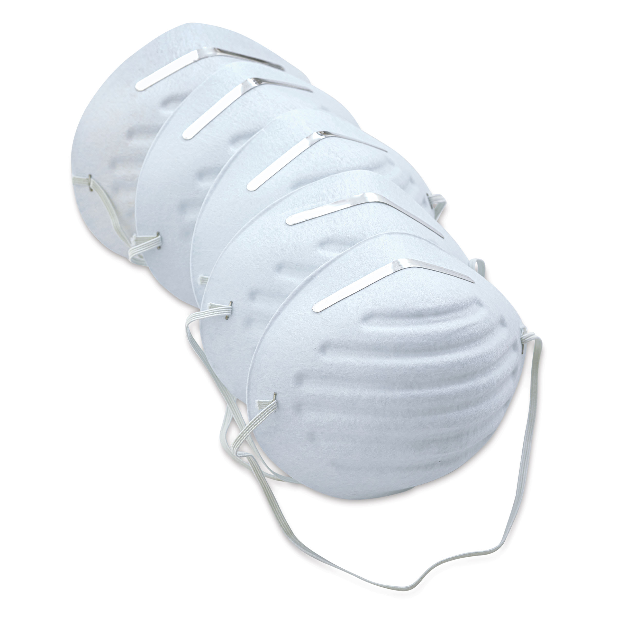 SAS Safety 2986 Non-Toxic Dust Mask, Elastic Head Strap, White, 5/PK