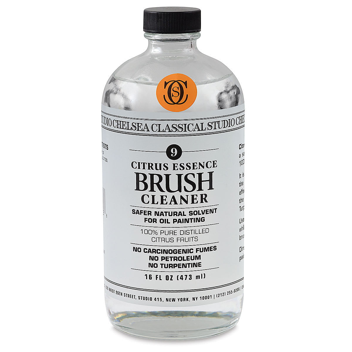 Chelsea Classical Studio Brush Cleaner - Citrus Essence Brush Cleaner, 16 oz