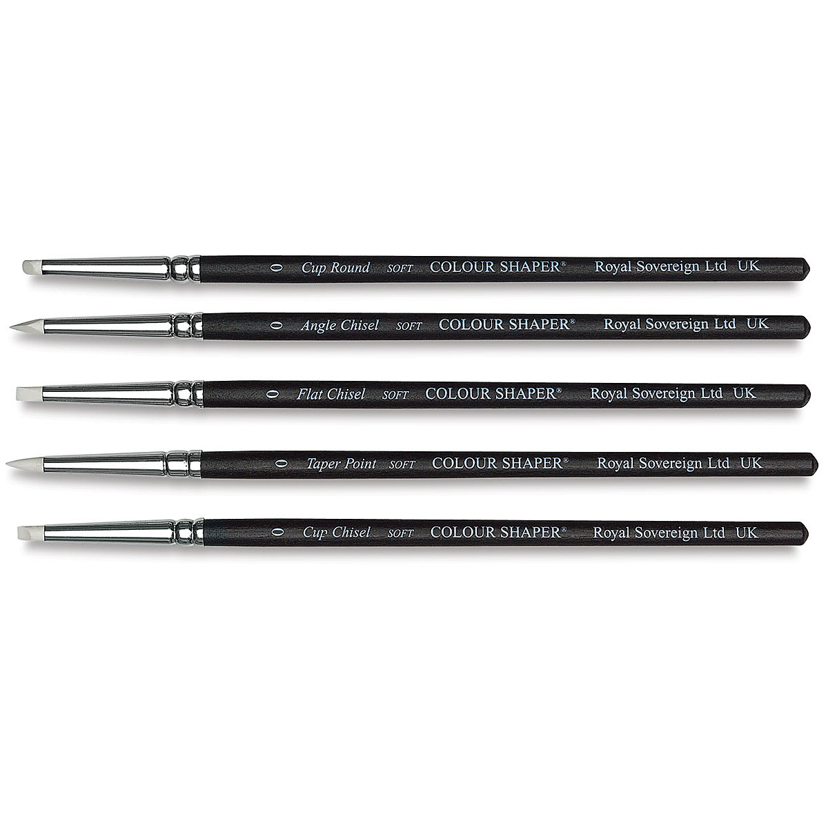 Art Supply Network Color Shaper Painting Tool/Pastel Blending Assorted Soft No. 0, 5-pack