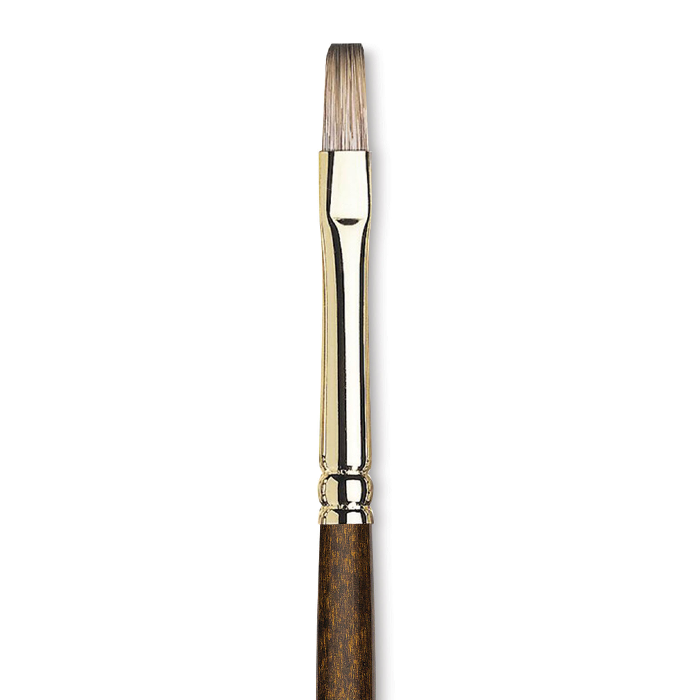 Winsor & Newton Monarch Mongoose Brush - Flat, Long Handle, Size 2