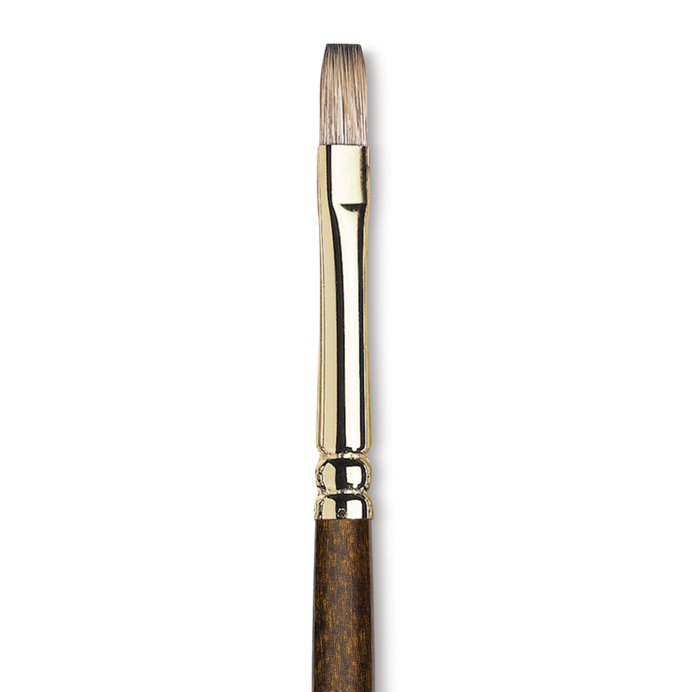 Winsor & Newton Monarch Mongoose Brush - Flat, Long Handle, Size 4