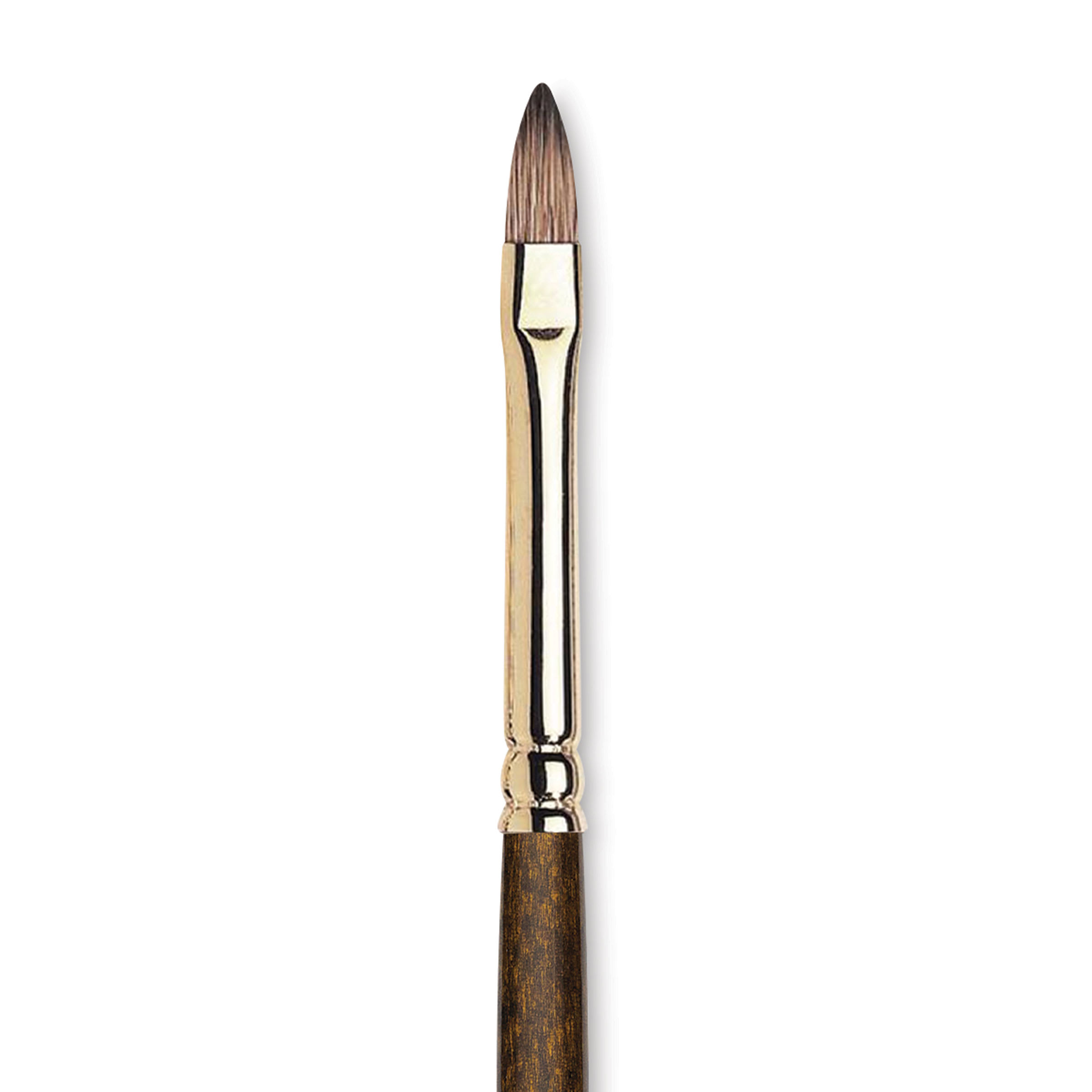 Winsor & Newton Monarch Mongoose Brush - Short Filbert, Long Handle, Size 2